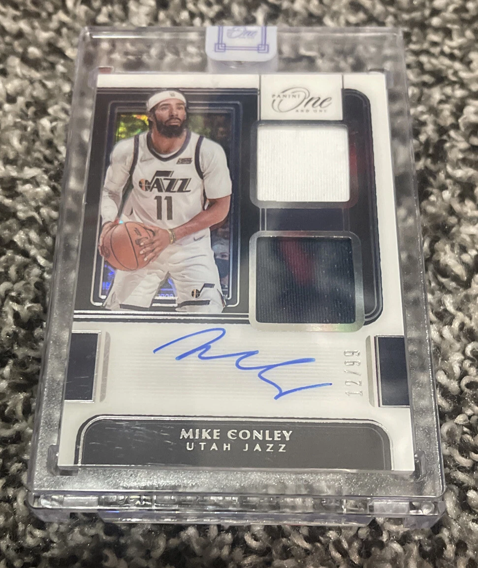 2021-22 Panini One and One Mike Conley Dual Jersey Auto Autograph #12/99
