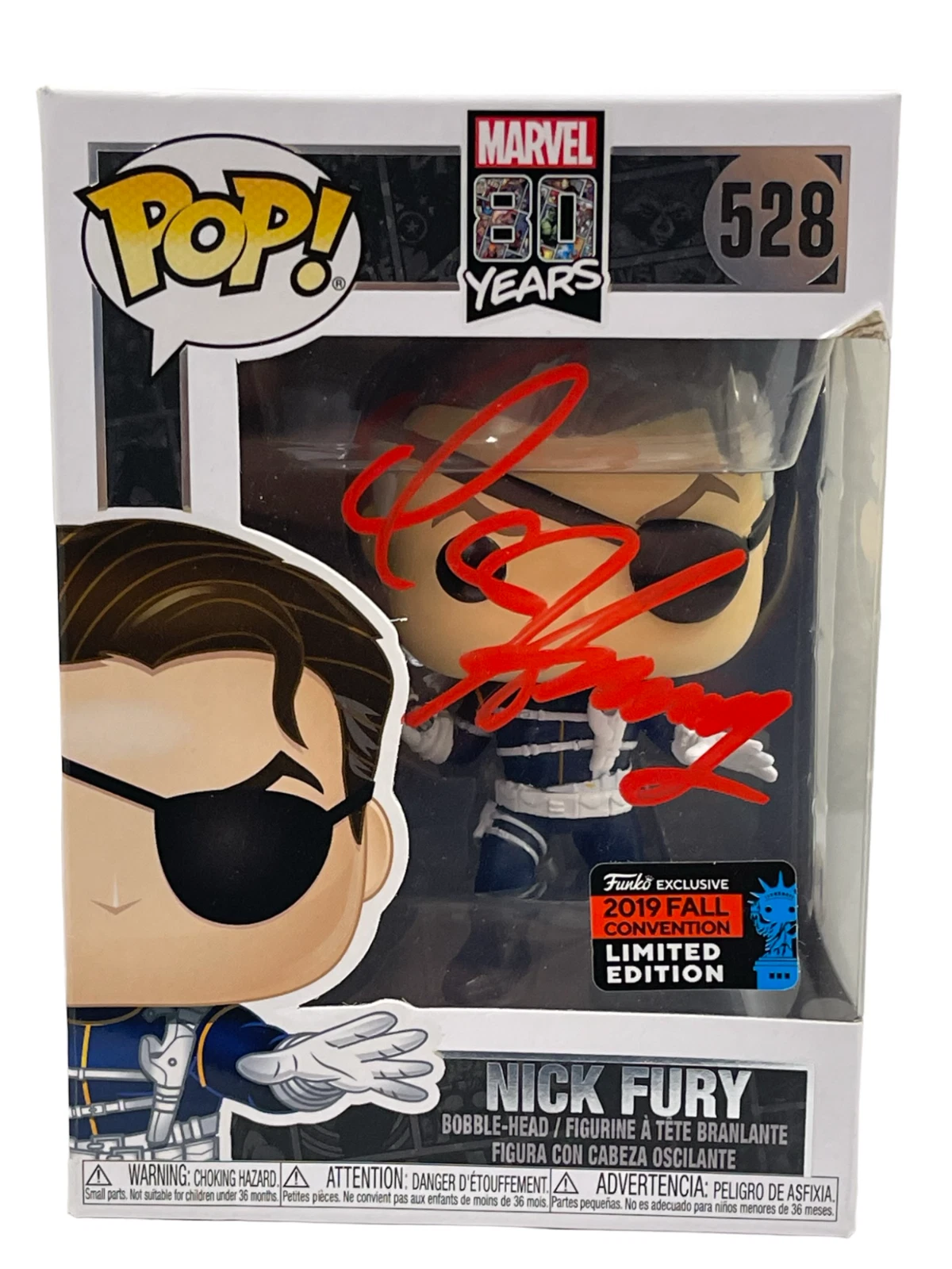DAVID HASSELHOFF SIGNED NICK FURY FUNKO MARVEL 528 AUTHENTIC AUTOGRAPH BECKETT
