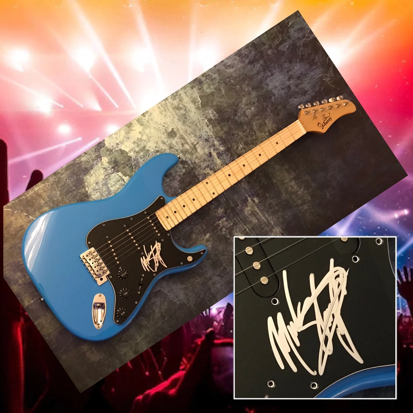 GFA Stick It to Ya The Wild Life * MARK SLAUGHTER* Signed Electric Guitar COA
