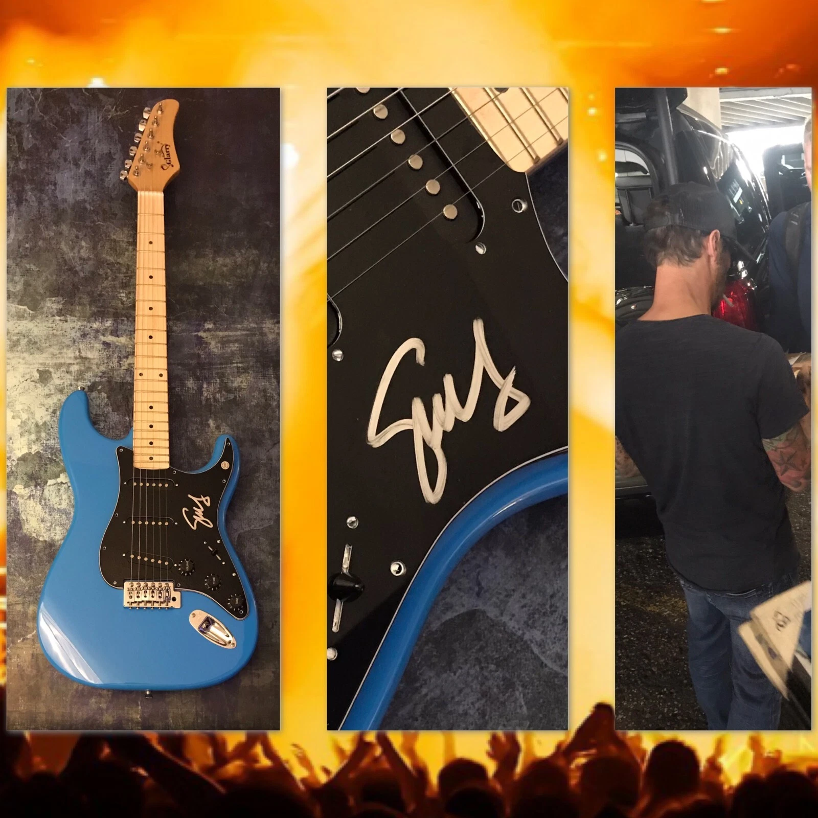 GFA Godsmack Band Singer * SULLY ERNA * Signed Electric Guitar PROOF COA
