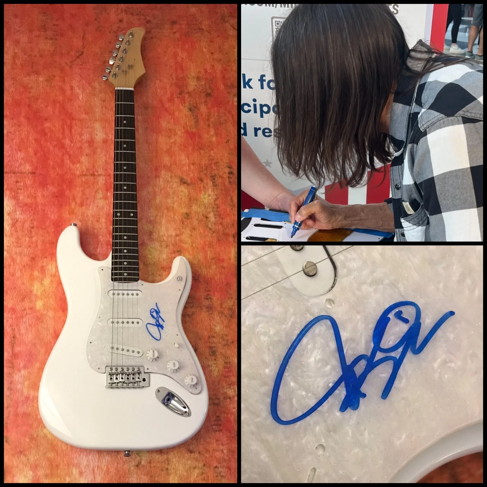 GFA Tesla Rock Band * JEFF KEITH * Signed Electric Strat Guitar PROOF COA
