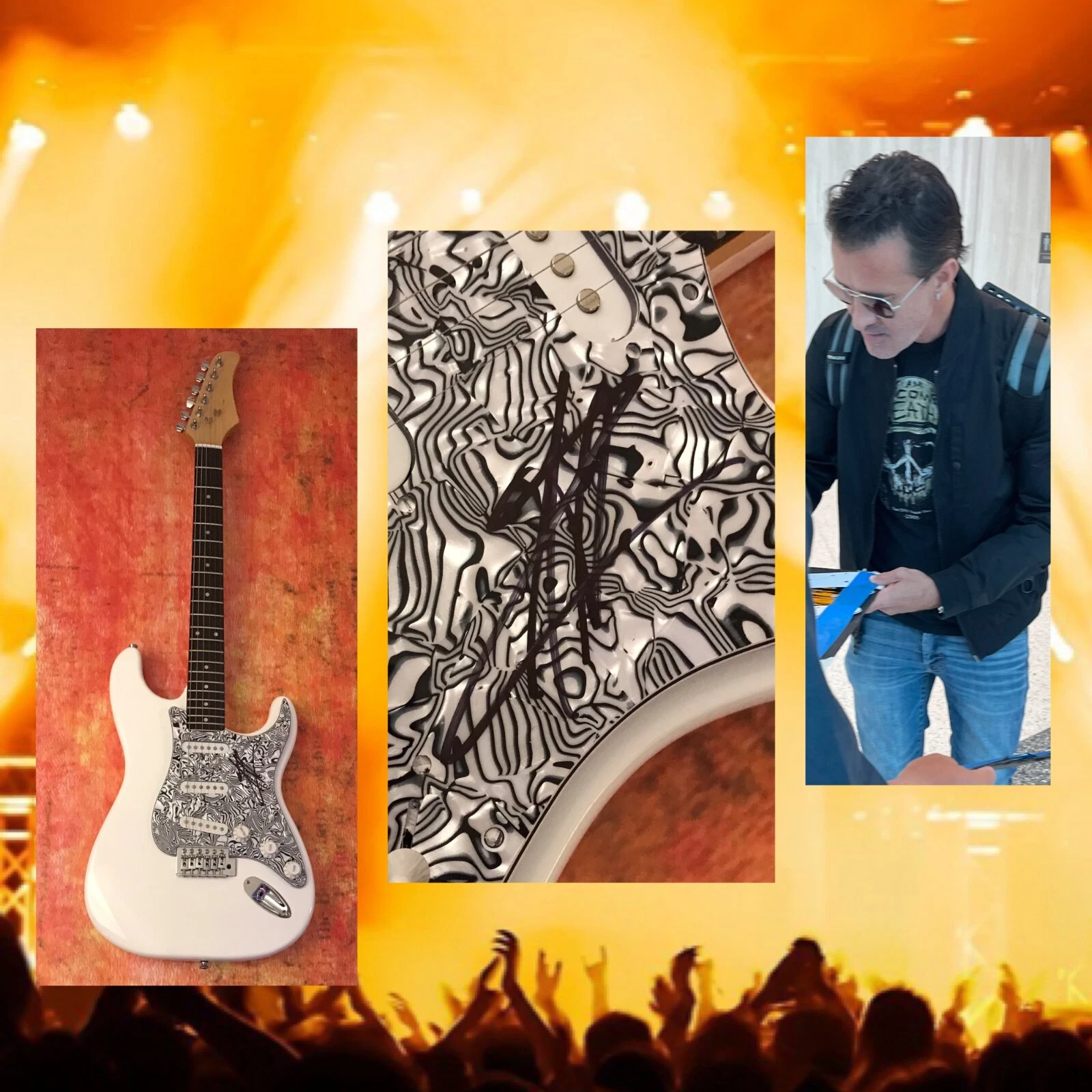 GFA Creed Rock Star * SCOTT STAPP * Signed Electric Guitar PROOF COA
