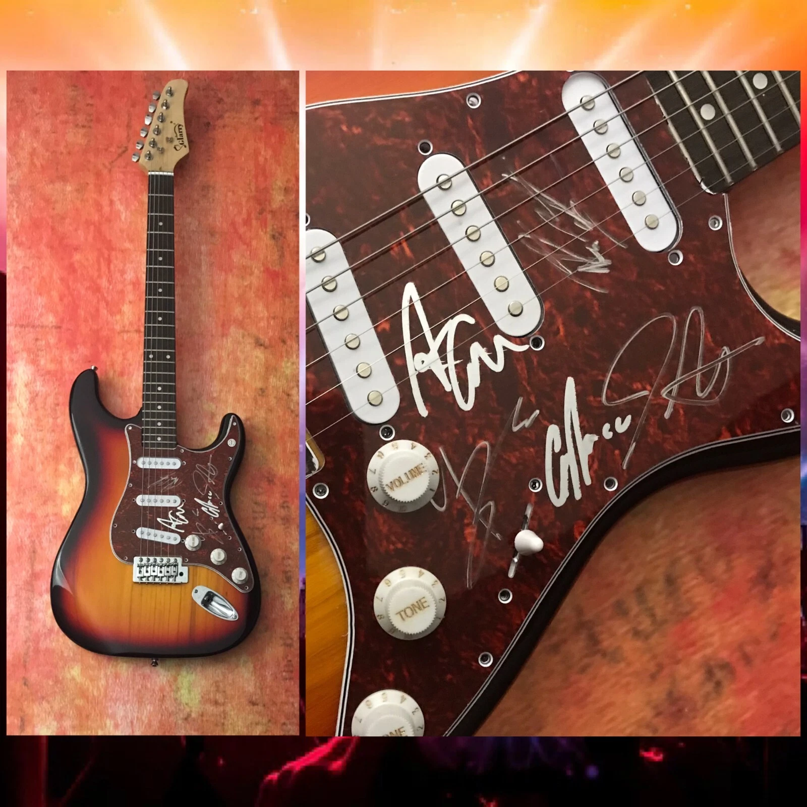 GFA Mr. Cadillac x5 Band * MAC SATURN * Signed Electric Guitar COA
