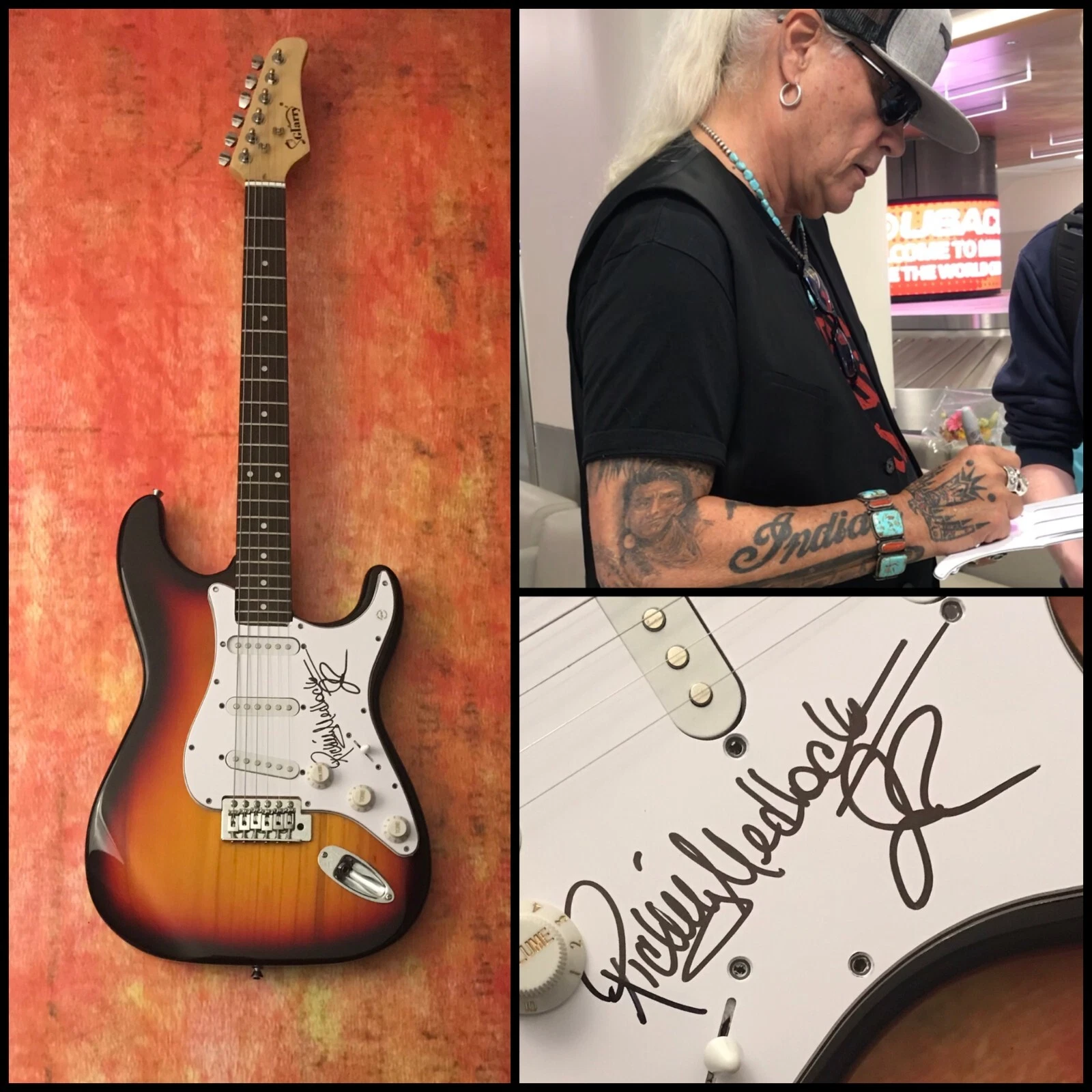 GFA Johnny Van Zant & Rickey * LYNYRD SKYNYRD * Band Signed Electric Guitar COA
