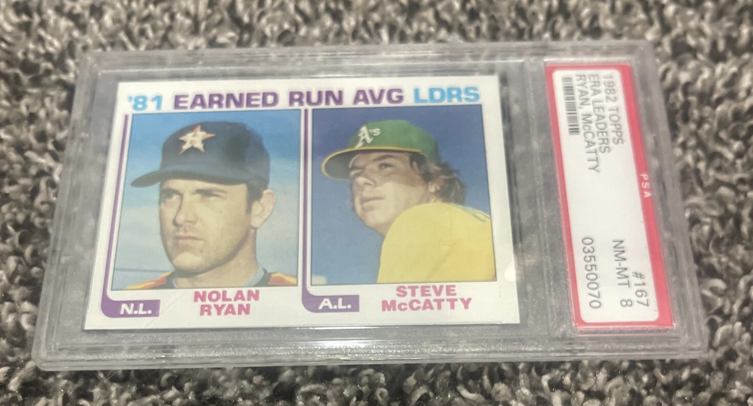 1982 Topps #167 NOLAN RYAN Astros HOF 1999 PSA Graded 8
