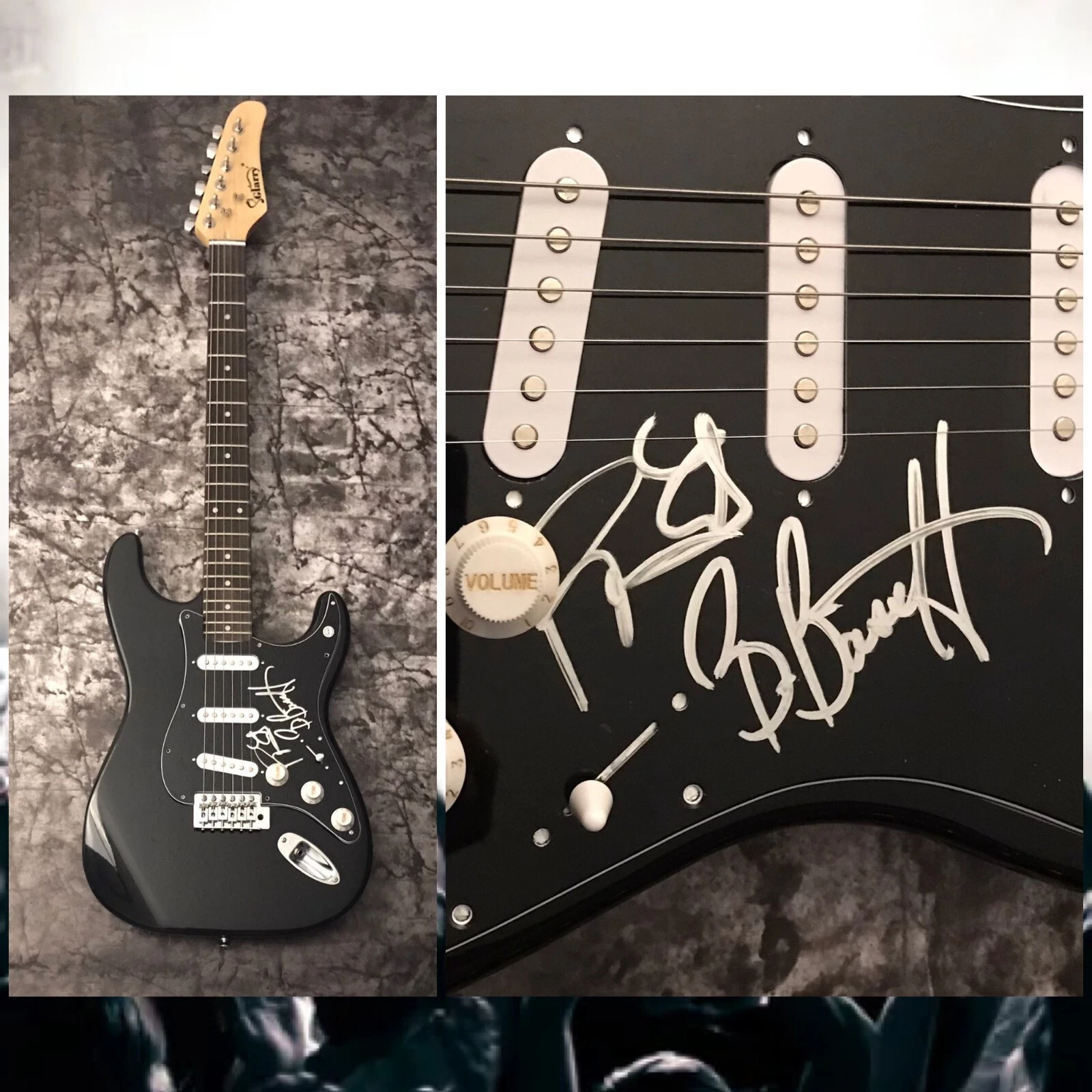 GFA Roger Earl & Bryan Bassett * FOGHAT * Band Signed Electric Guitar COA
