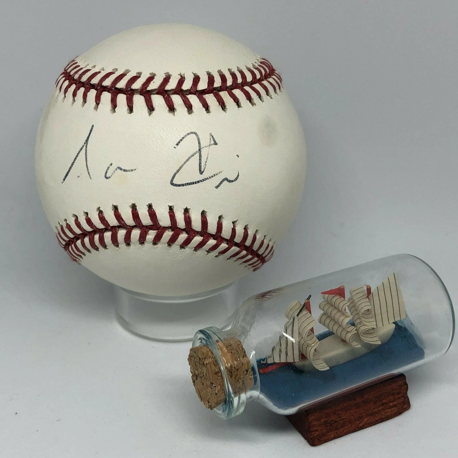 Aaron Hicks signed Rawlings OML Baseball JSA COA Yankees All Star A1103
