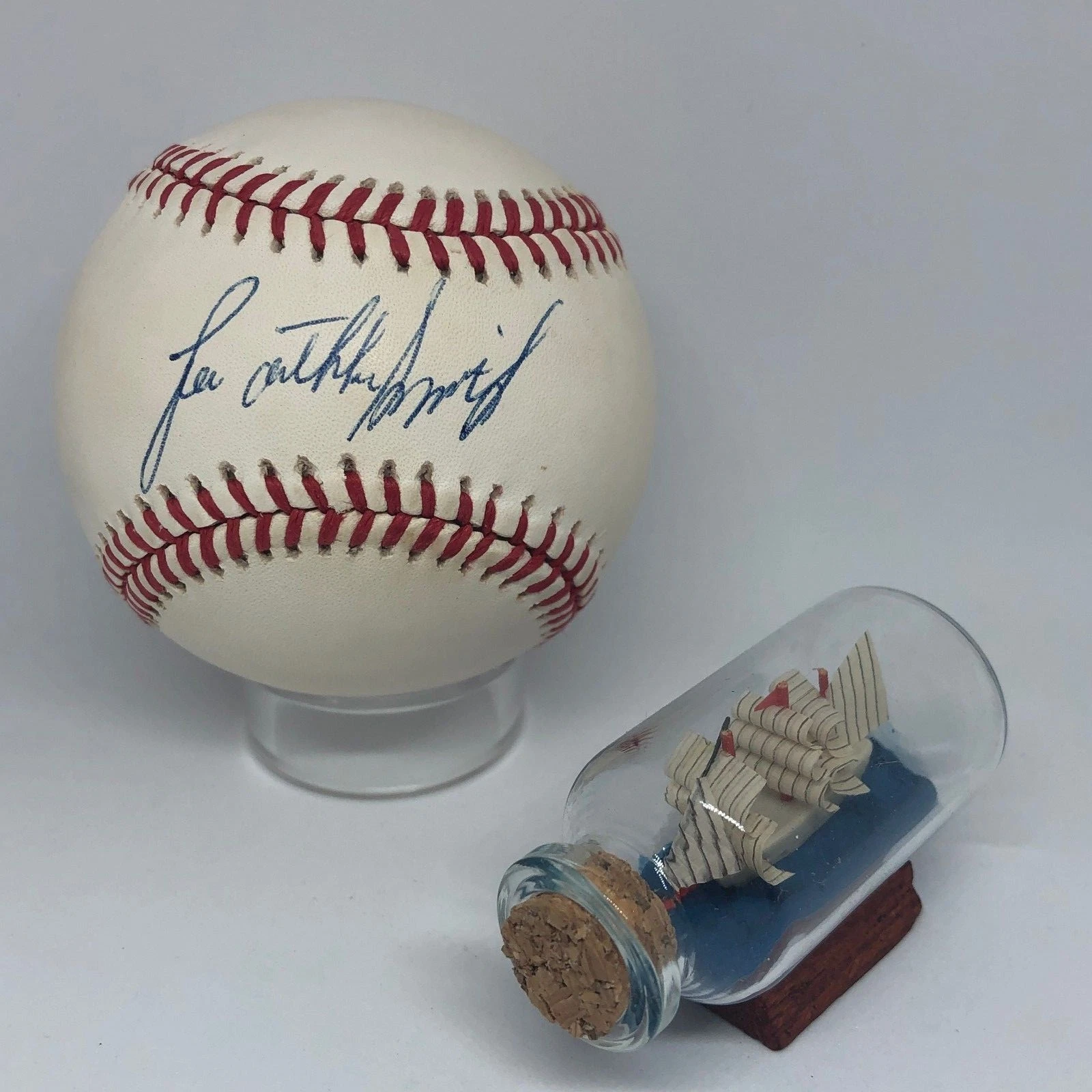 Lee Smith signed Rawlings ONL Baseball JSA COA Cardinals Cubs FULL NAME HOF A939
