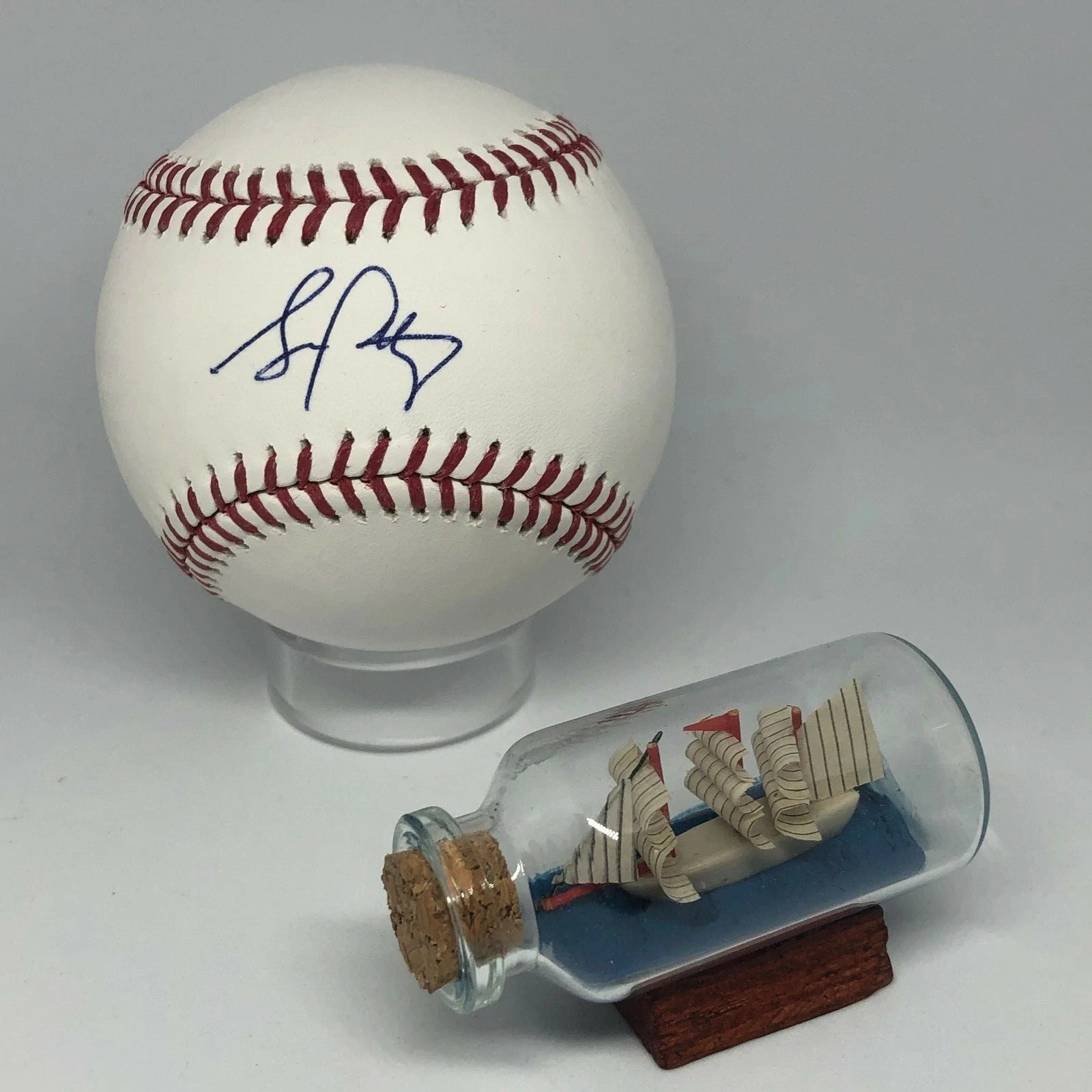 Stephen Piscotty signed Rawlings OML Baseball TRISTAR Holo Cardinals As A1027
