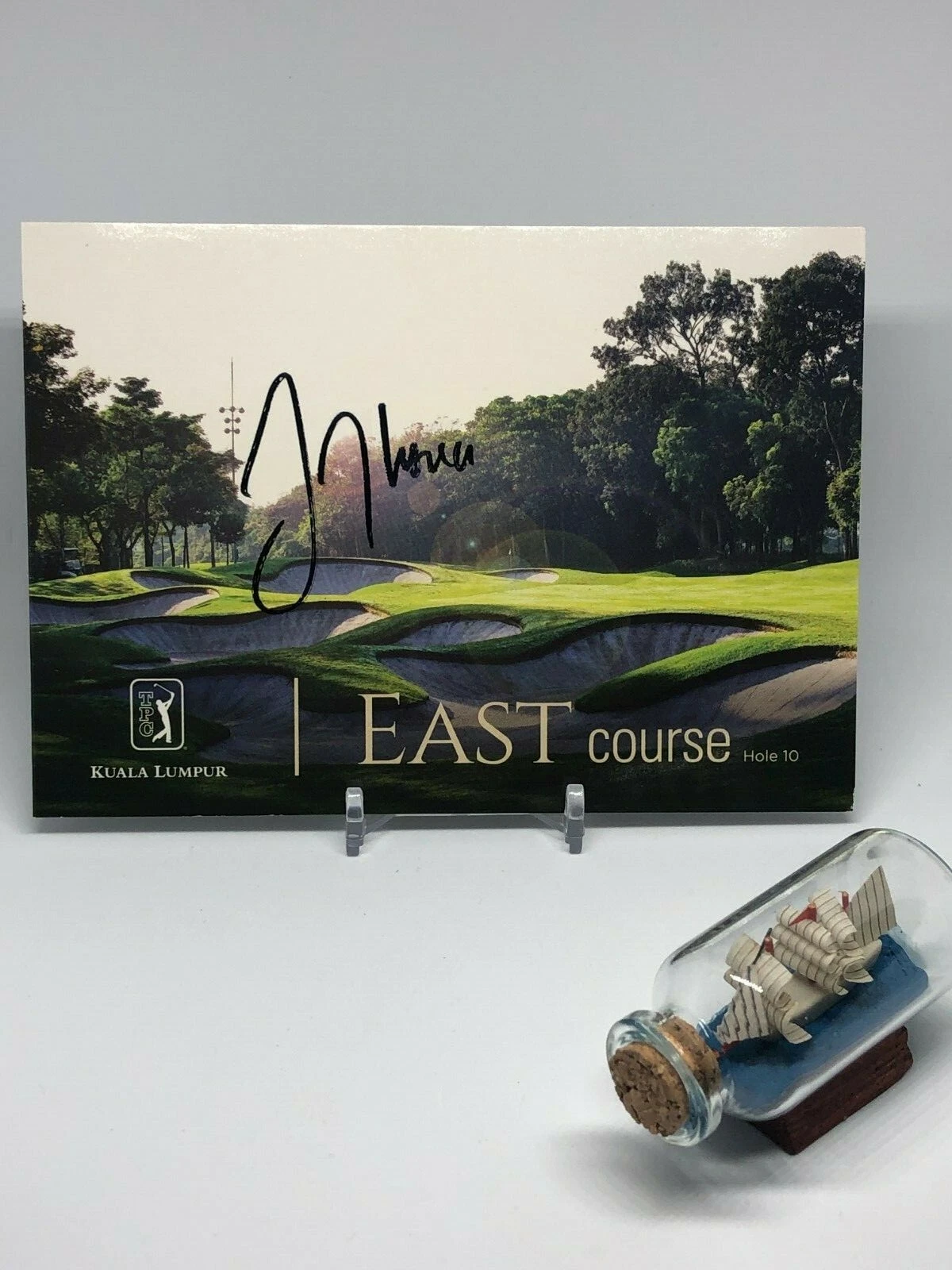 Justin Thomas signed Kuala Lumpur Scorecard JSA COA Masters PGA Golfer Z179
