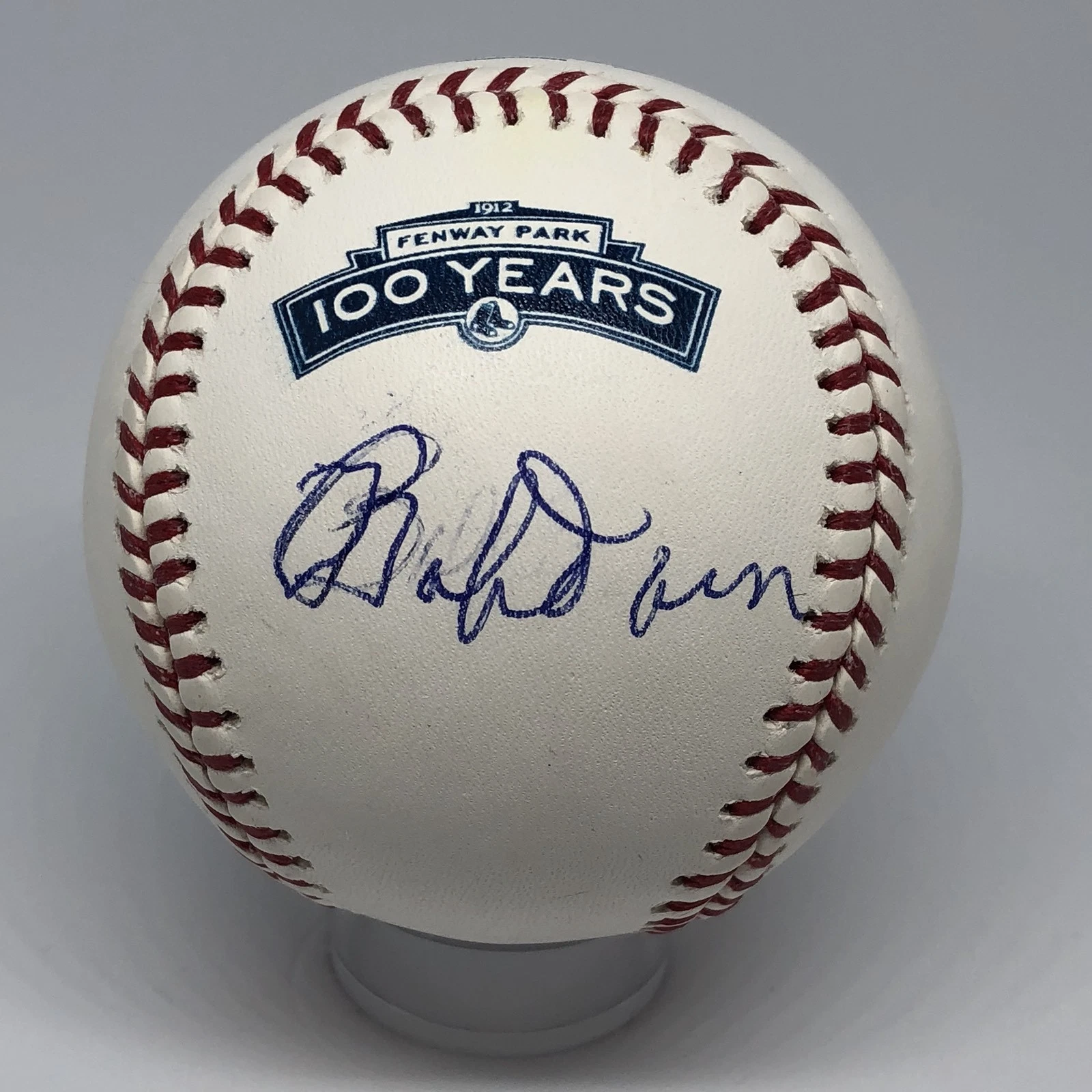 Bobby Doerr signed Rawlings Fenway Park baseball JSA Red Sox HOF logo A111
