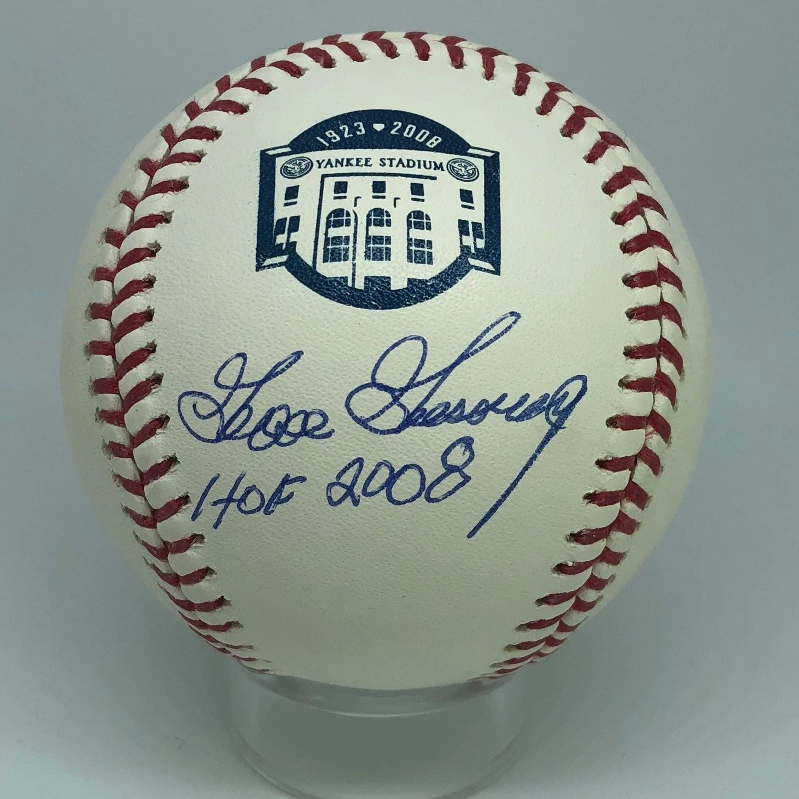 Goose Gossage signed Rawlings Yankee Stadium Logo Baseball JSA HOF A421
