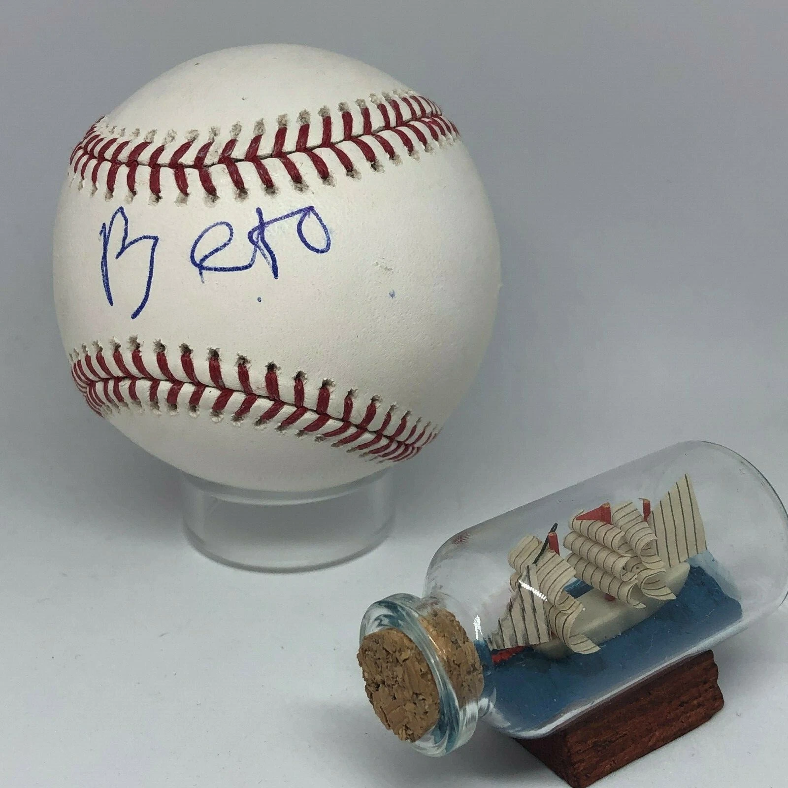 Beto O'Rourke signed Rawlings OML Baseball JSA 2020 President Candidate A1415
