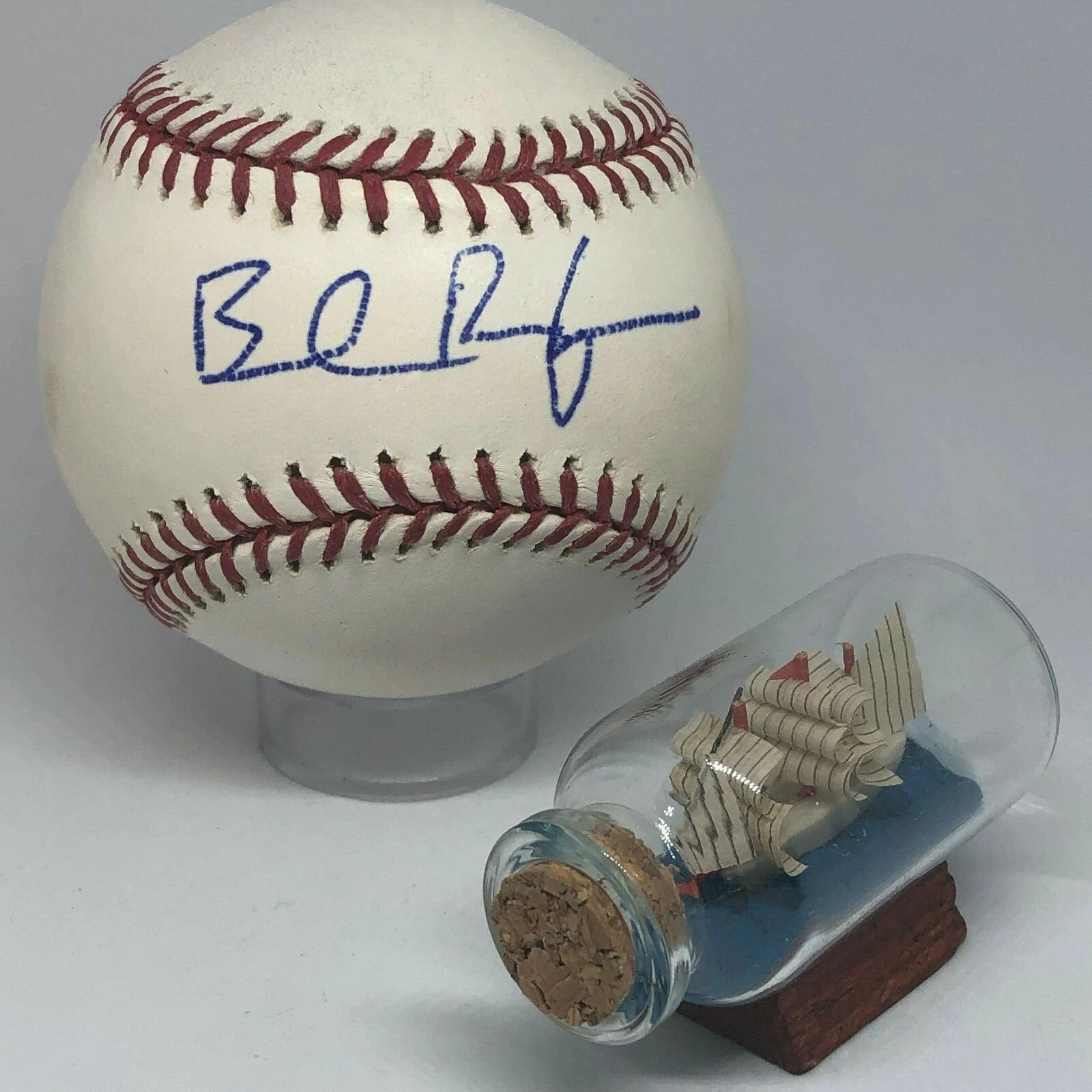 Brendan Rodgers signed Rawlings OML Baseball JSA COA Rockies A1464
