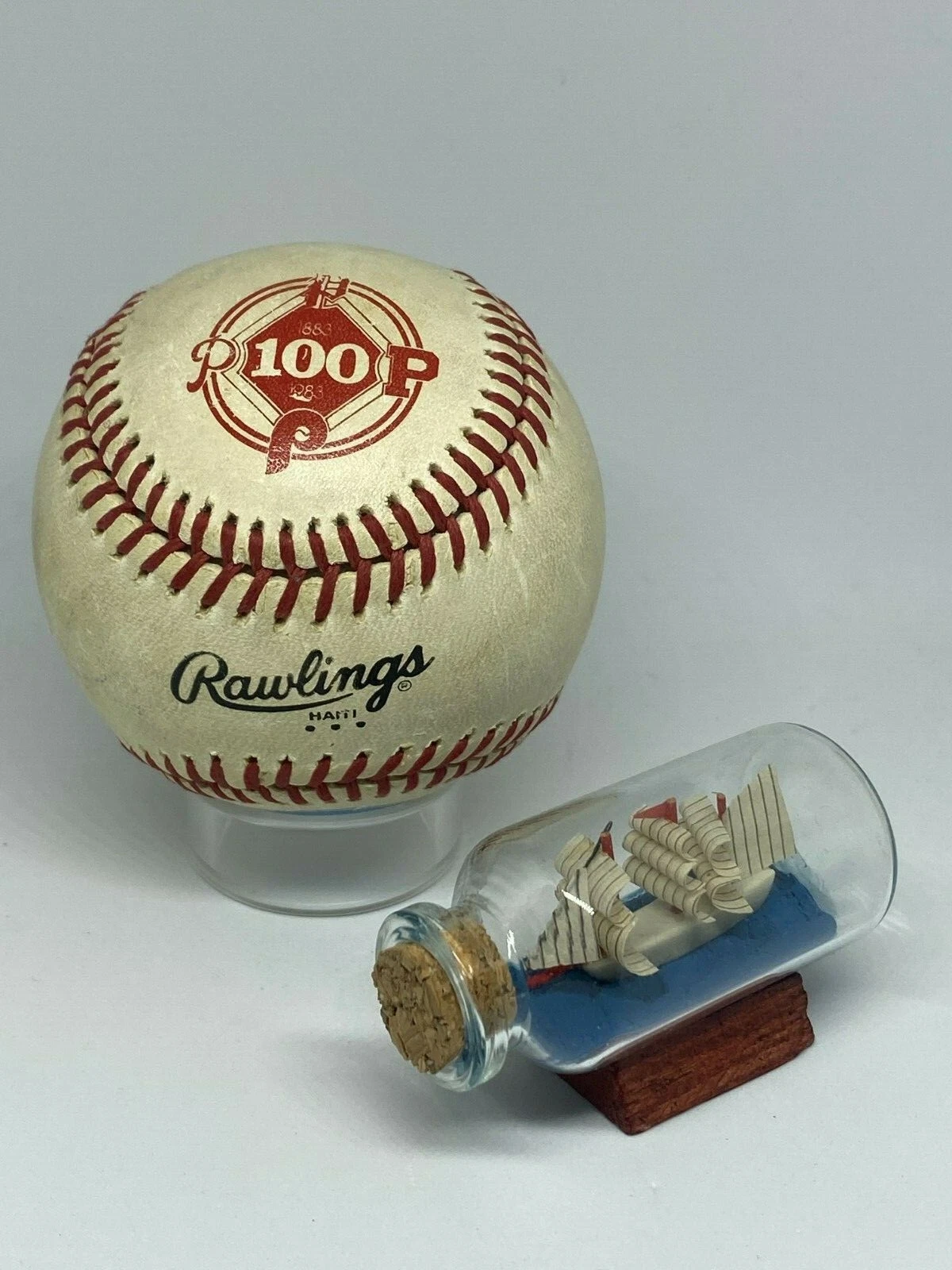 Rawlings Phillies 100th Anniversary Gulf Logo Unsigned Baseball U179
