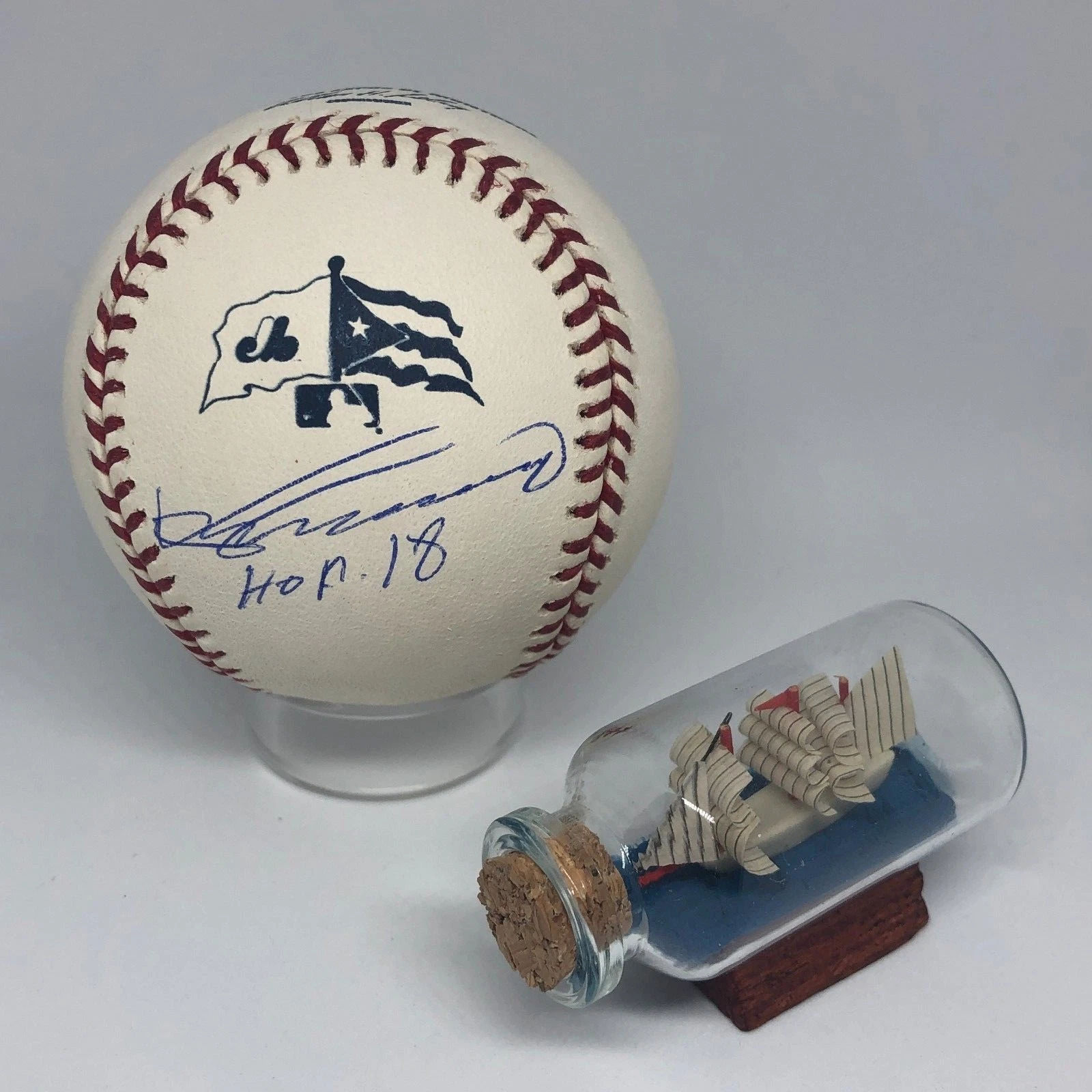 Vladimir Guerrero signed Rawlings Expos Logo Baseball RARE JSA LOA HOF A925
