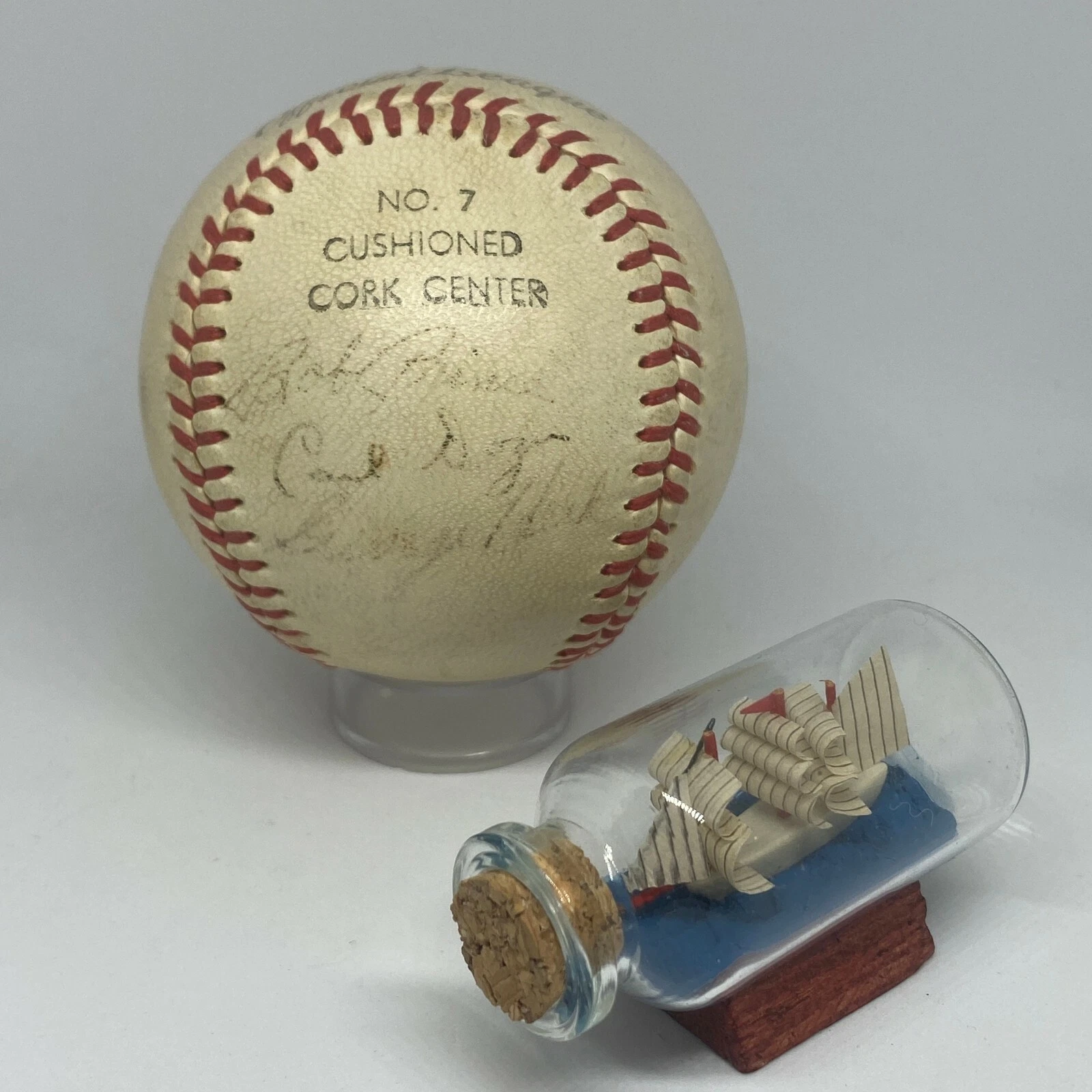 Broadcaster Bob Prince multi signed Baseball JSA LOA Pirates HOF Announcer A1981
