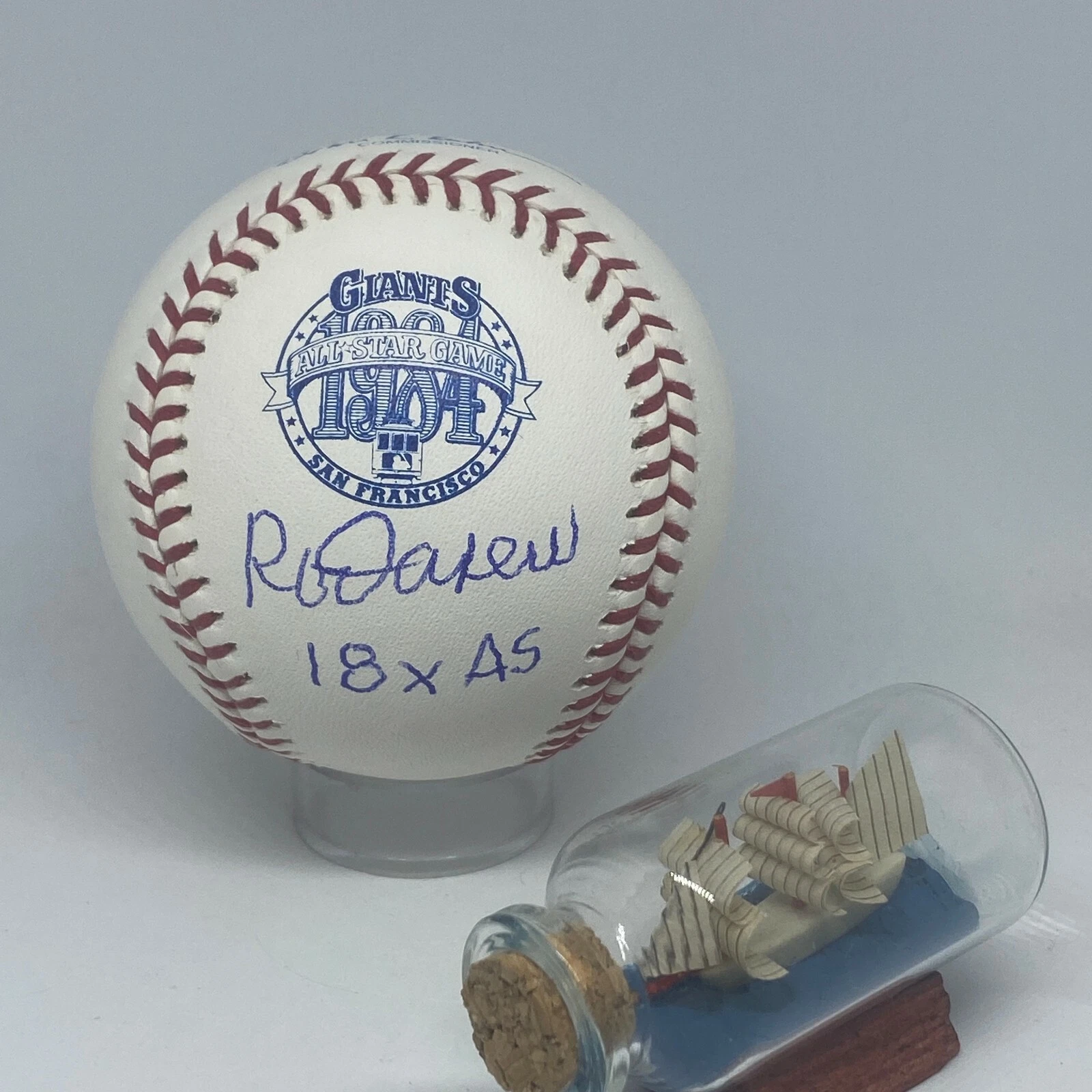 Rod Carew signed Rawlings 1984 All Star Logo Baseball JSA Inscribed HOF A2031
