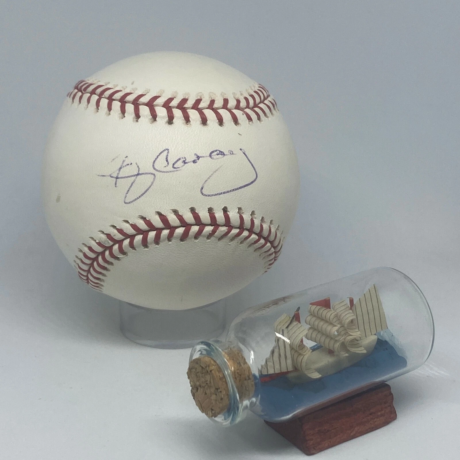 Broadcaster Skip Caray signed Rawlings OML Baseball JSA COA Braves Rare A2038
