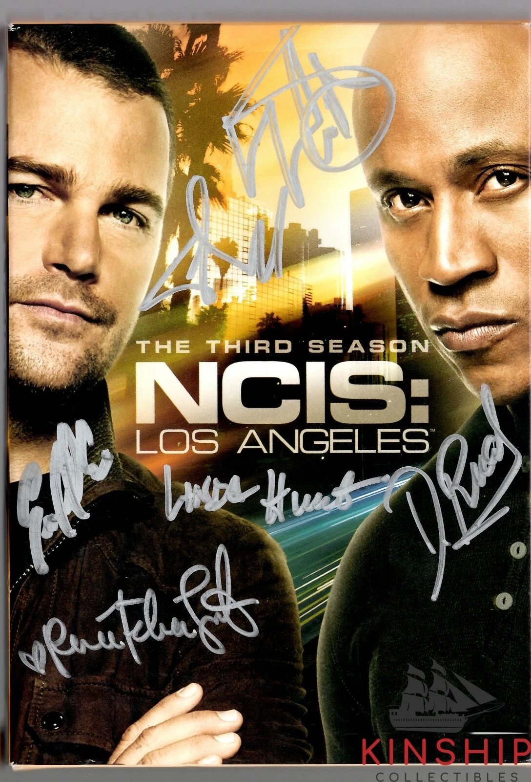 NCIS LA Cast signed DVD Set JSA COA LL Cool J Daniela Ruah Rare Z538
