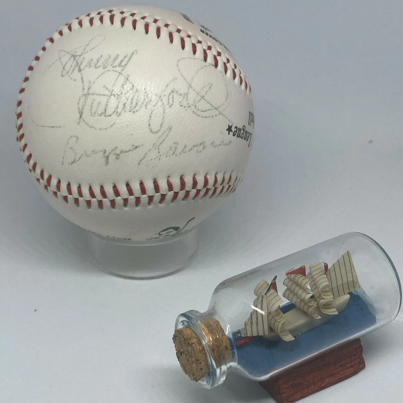 Buzzie Bavasi Multi Signed Baseball JSA COA Johnny Rutherford Willie Davis A2115
