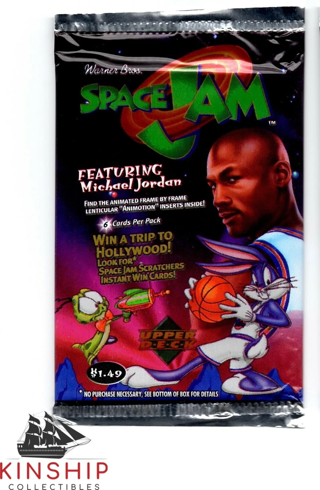 1996 Upper Deck Space Jam Unopened Hobby Pack Michael Jordan Lebron James ZQTY
