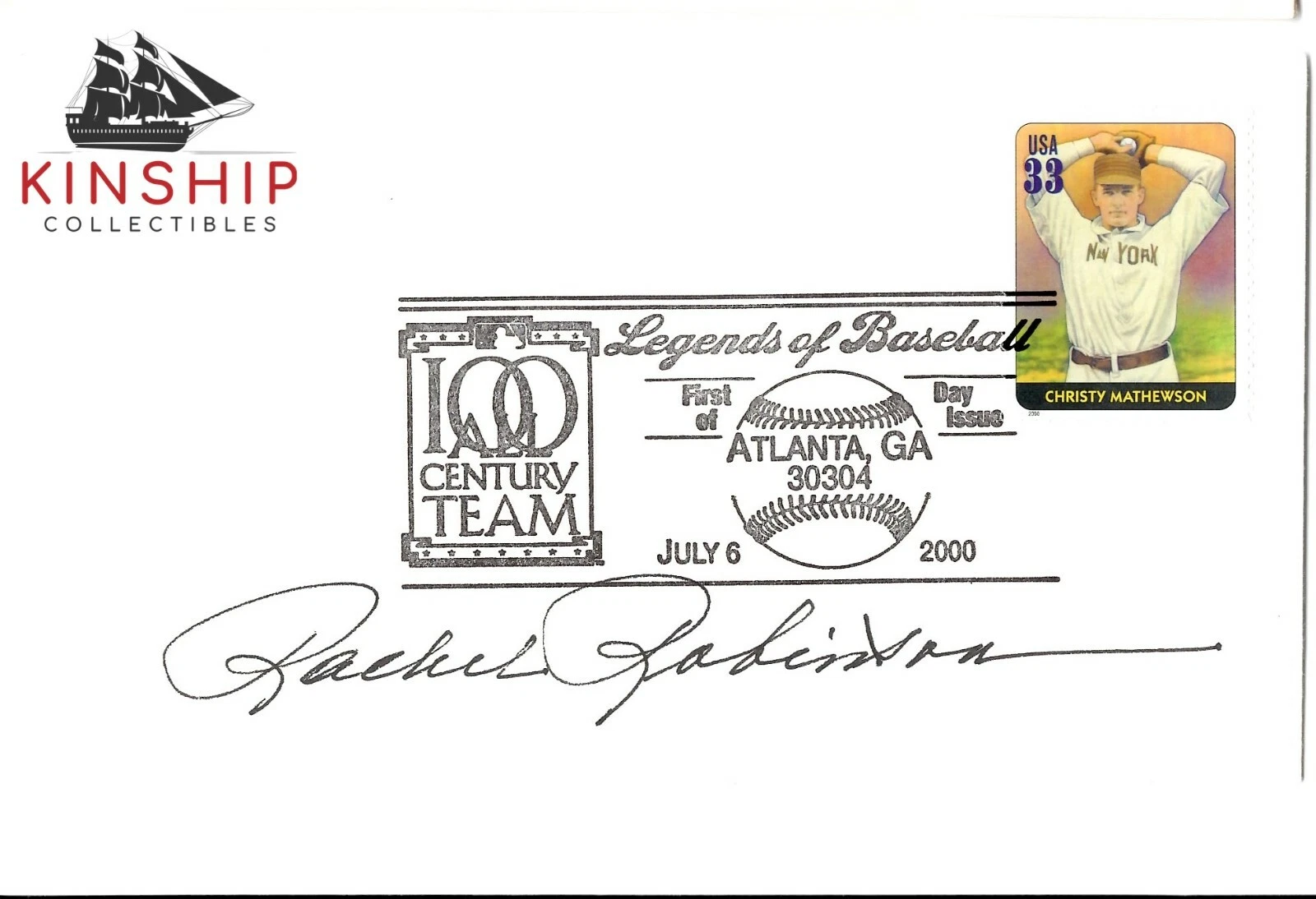 Rachel Robinson signed Cachet JSA COA Wife of Jackie Robinson Bold Auto Z745
