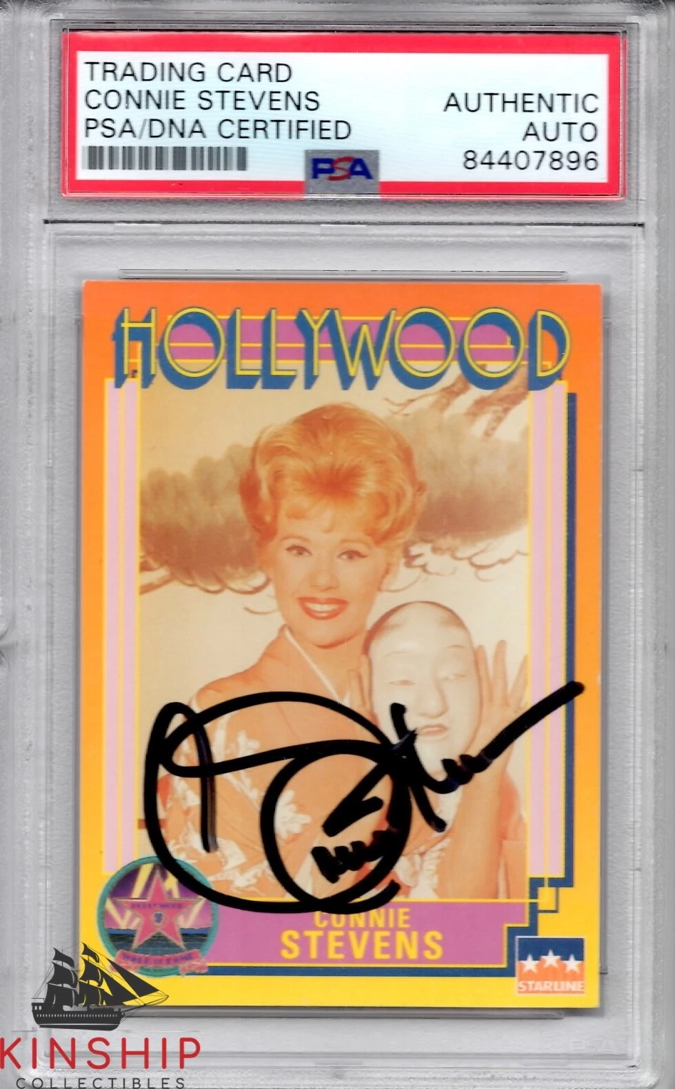 Connie Stevens signed Trading Card PSA DNA Slabbed Auto Actress C776
