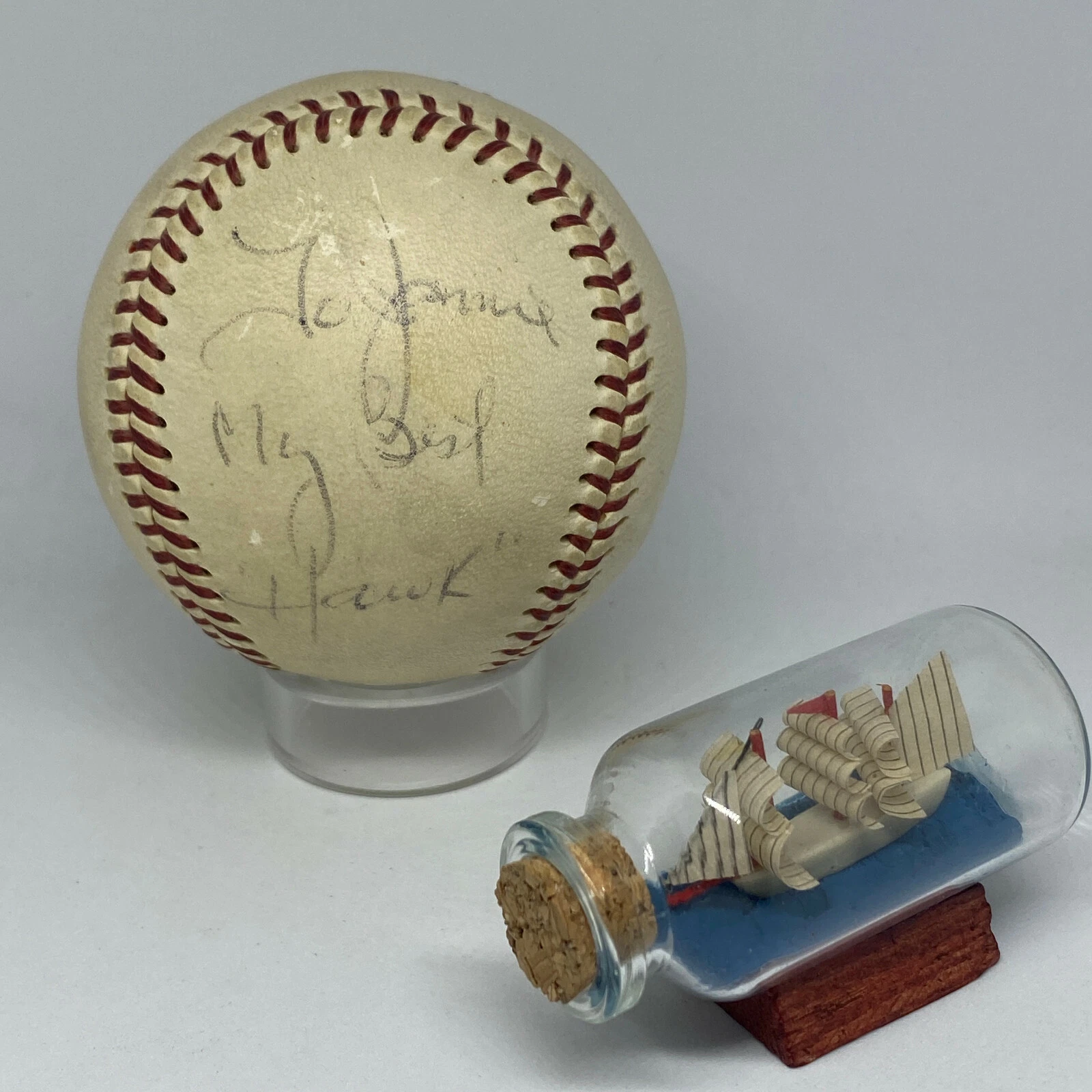 Ken Hawk Harrelson signed Reach Joe Cronin Baseball JSA COA Inscribed HOF A2288
