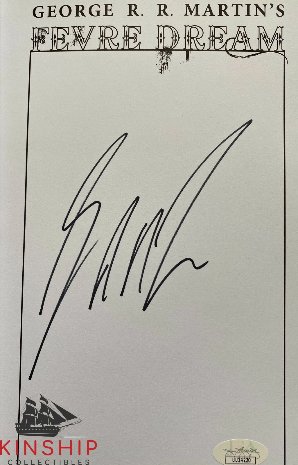 George RR Martin signed Hard Cover Book JSA COA Game of Thrones Rare EQTY
