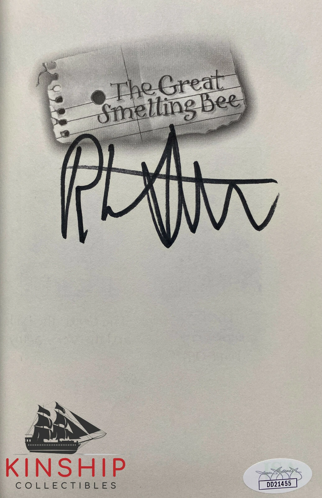 RL Stine signed The Great Spelling Bee Hard Cover Book JSA COA Bold Auto E110
