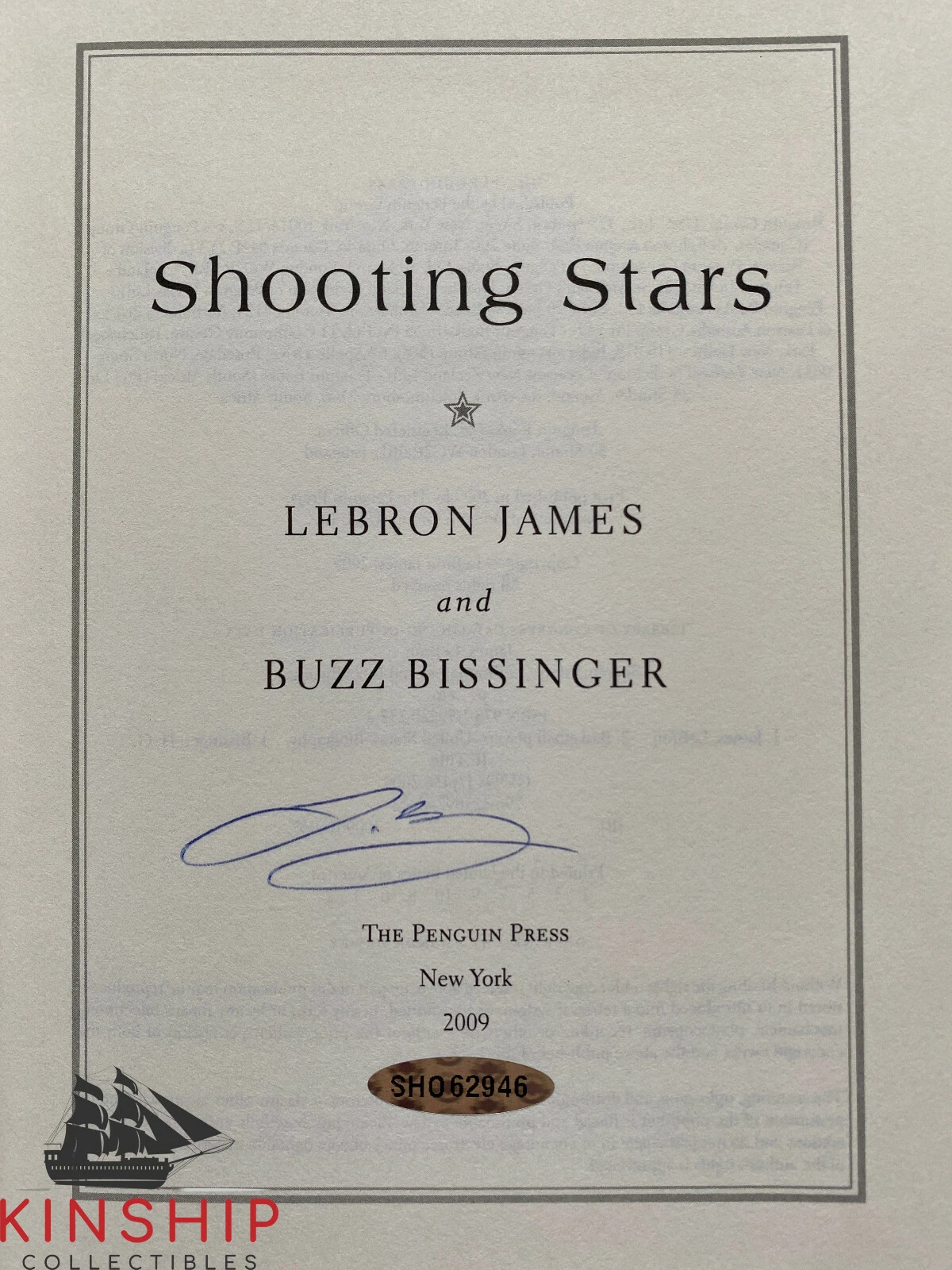 LeBron James signed Shooting Stars Book JSA LOA UDA Rare Auto Lakers Cavs E122
