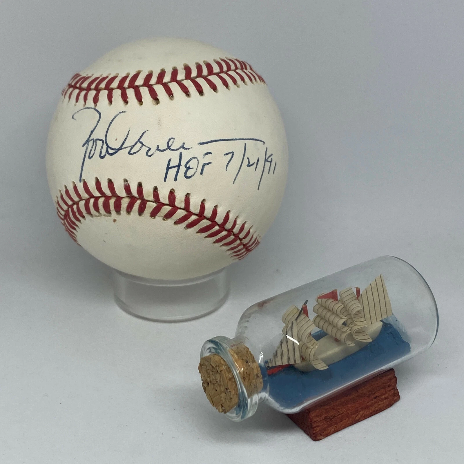 Rod Carew signed Rawlings OAL Baseball JSA COA Twins Inscribed HOF Auto A120
