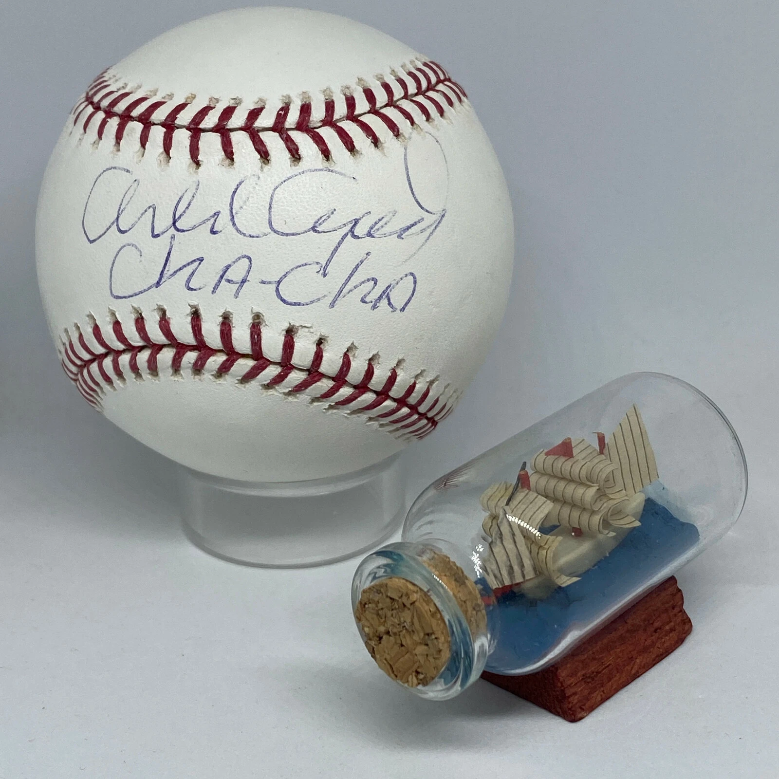 Orlando Cepeda signed Rawlings OML Baseball JSA COA Giants HOF Inscribed A2330
