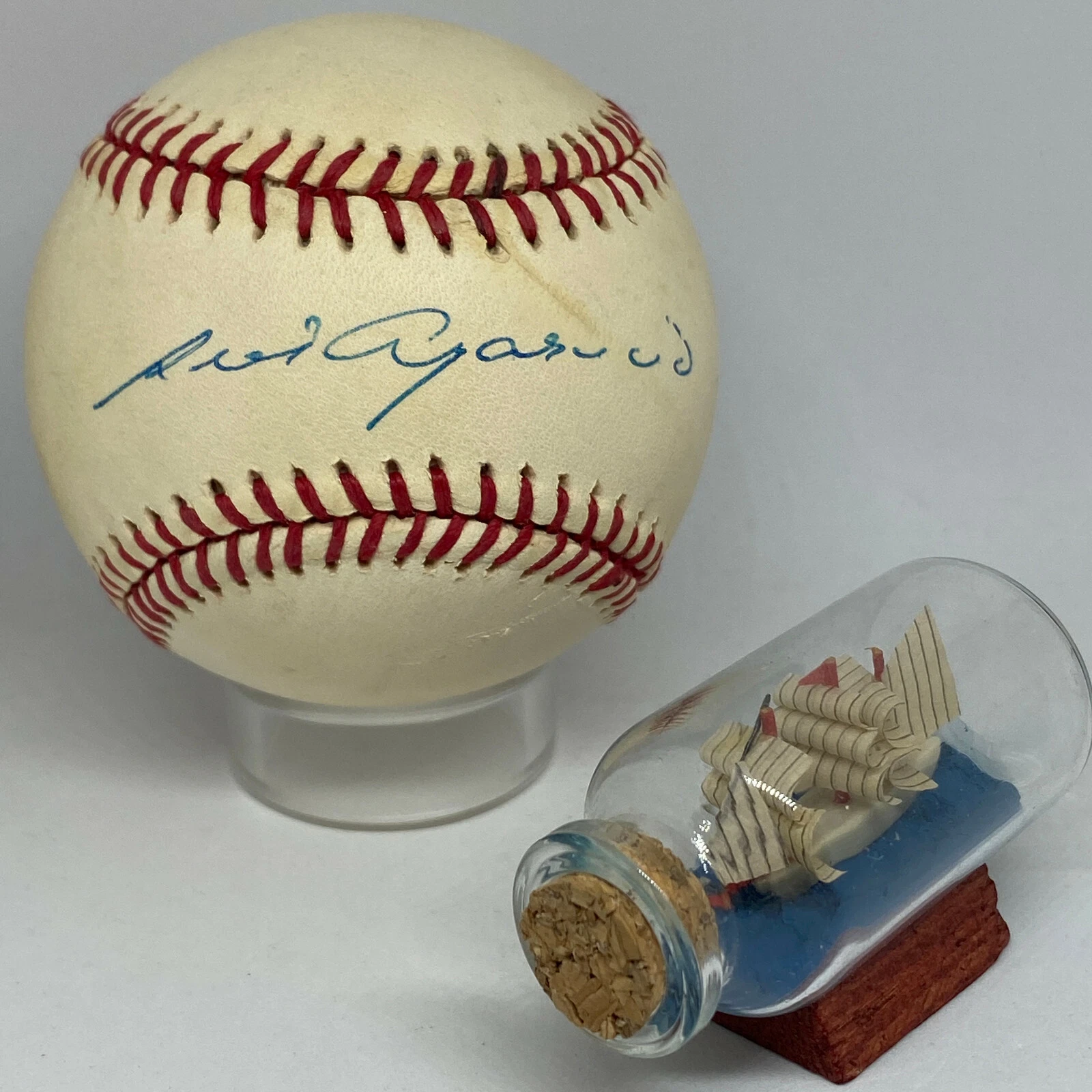 Luis Aparicio signed Rawlings OAL Baseball JSA COA Auto HOF White Sox A2332
