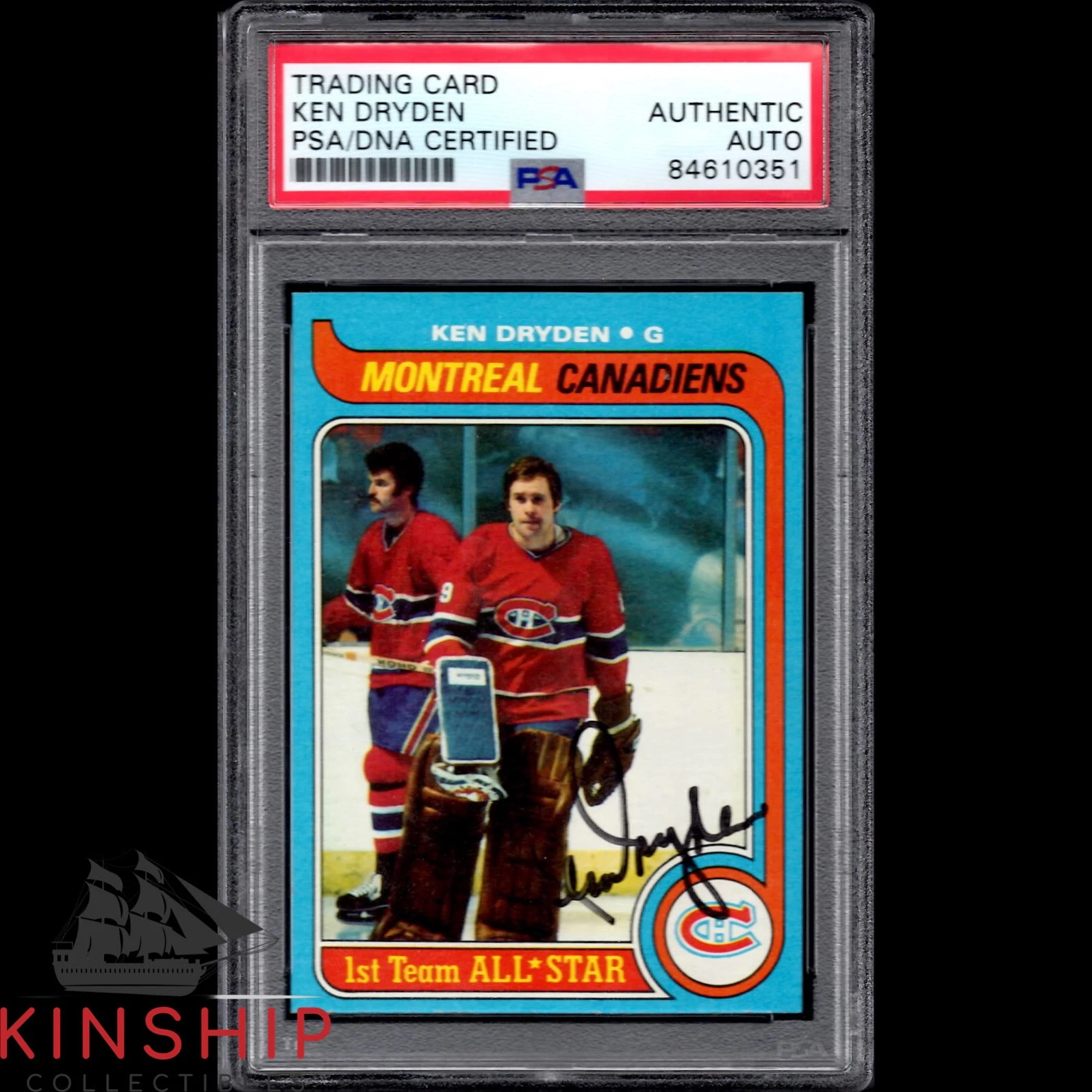 Ken Dryden signed 1979 Topps Trading Card PSA DNA Slabbed Auto Rare #150 C876
