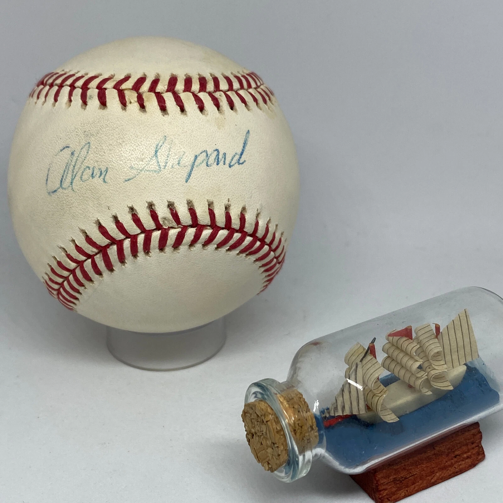 Alan Shepard signed Rawlings OAL Baseball JSA LOA Moonwalker Apollo 14 A2449
