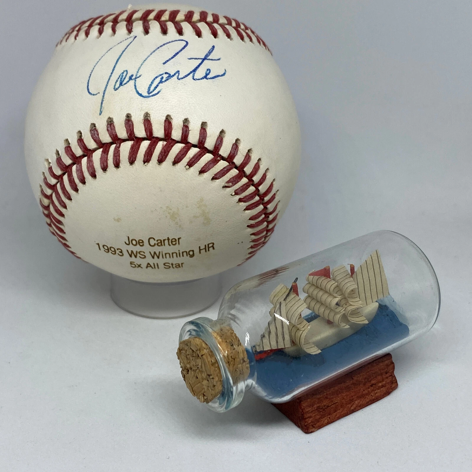 signed Rawlings OML Baseball JSA COA Engraved Auto A2452
