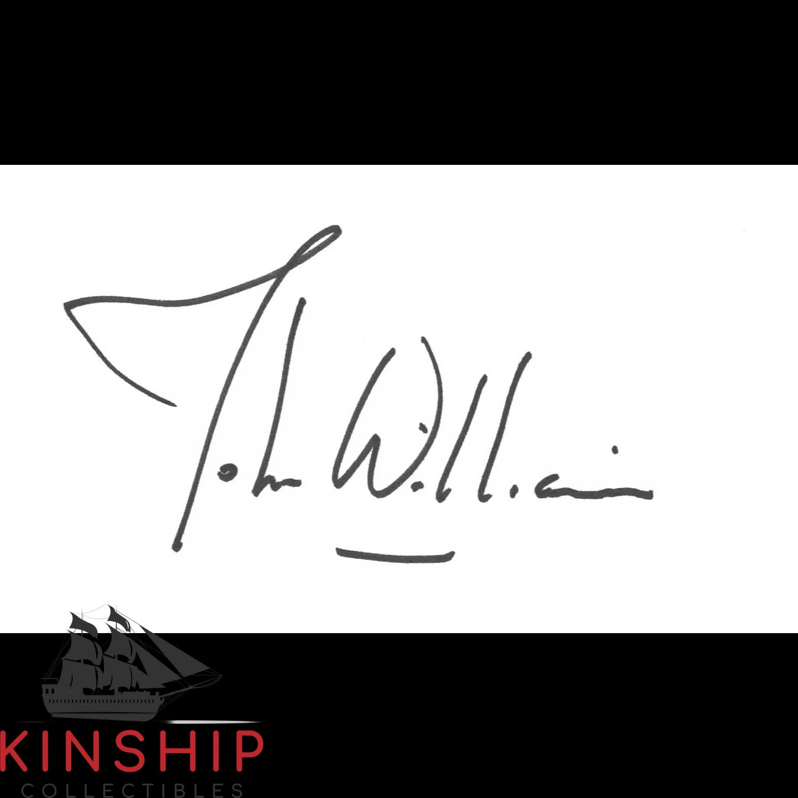 John Williams signed 3x5 Index Card JSA LOA AUTO GRADE 10 Star Wars Jaws Z1009
