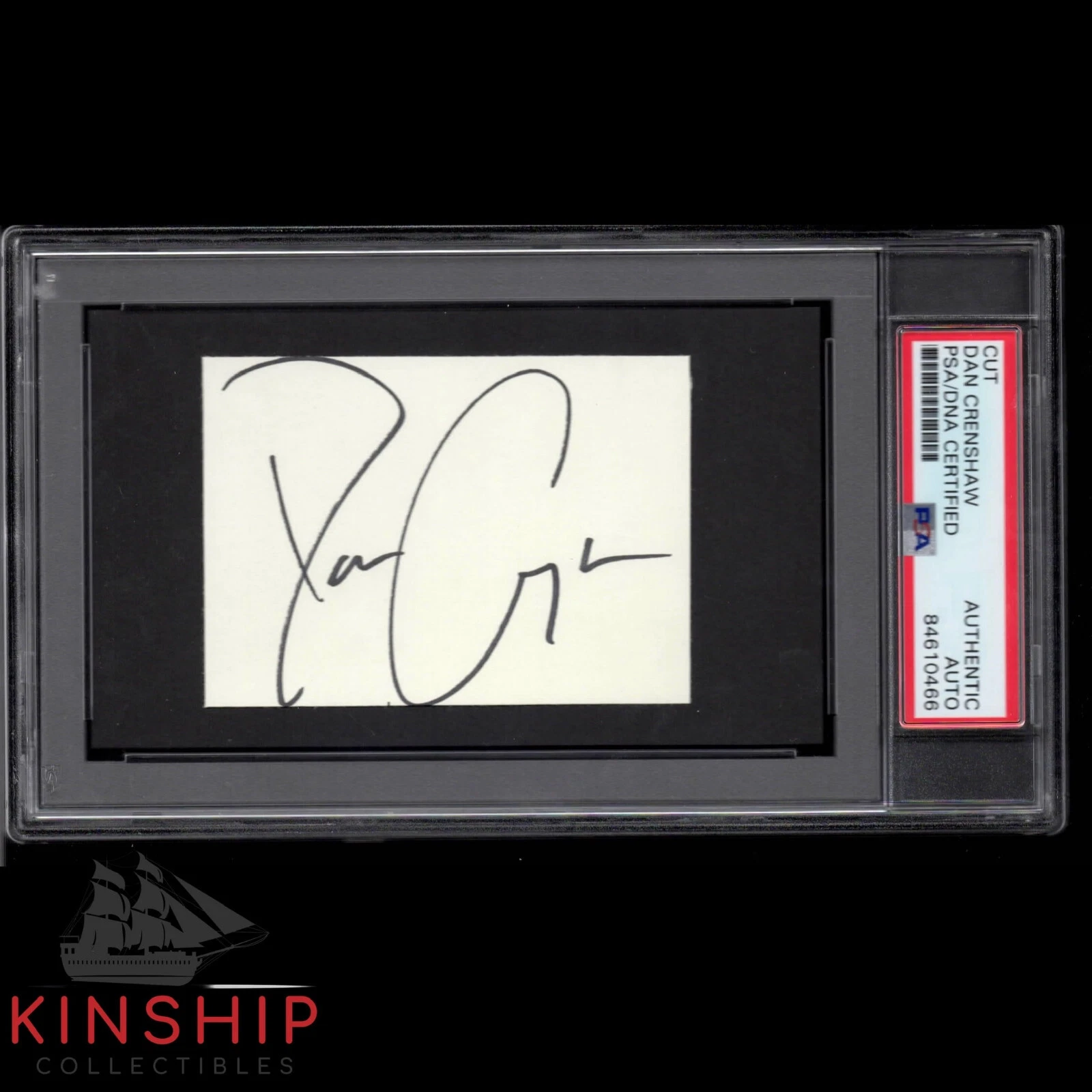 Dan Crenshaw signed cut PSA DNA Slabbed Auto US Rep Texas Trump C935
