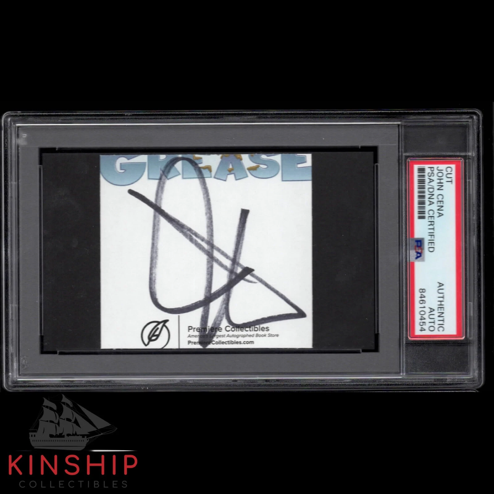 John Cena signed cut PSA DNA Slabbed Auto Wrestling Actor WWE C936
