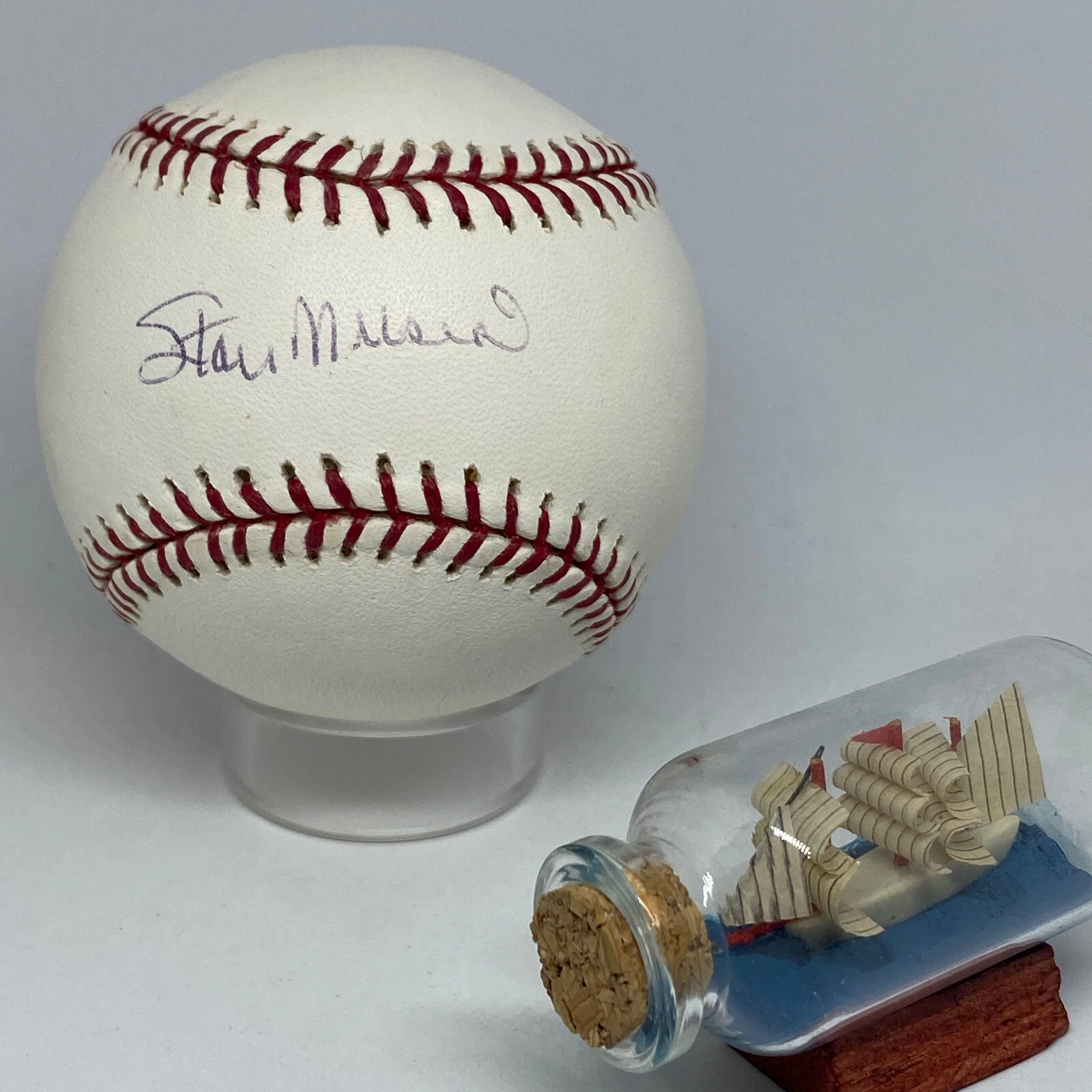 Stan Musial signed Rawlings 2006 World Series Baseball JSA Cardinals HOF A2515
