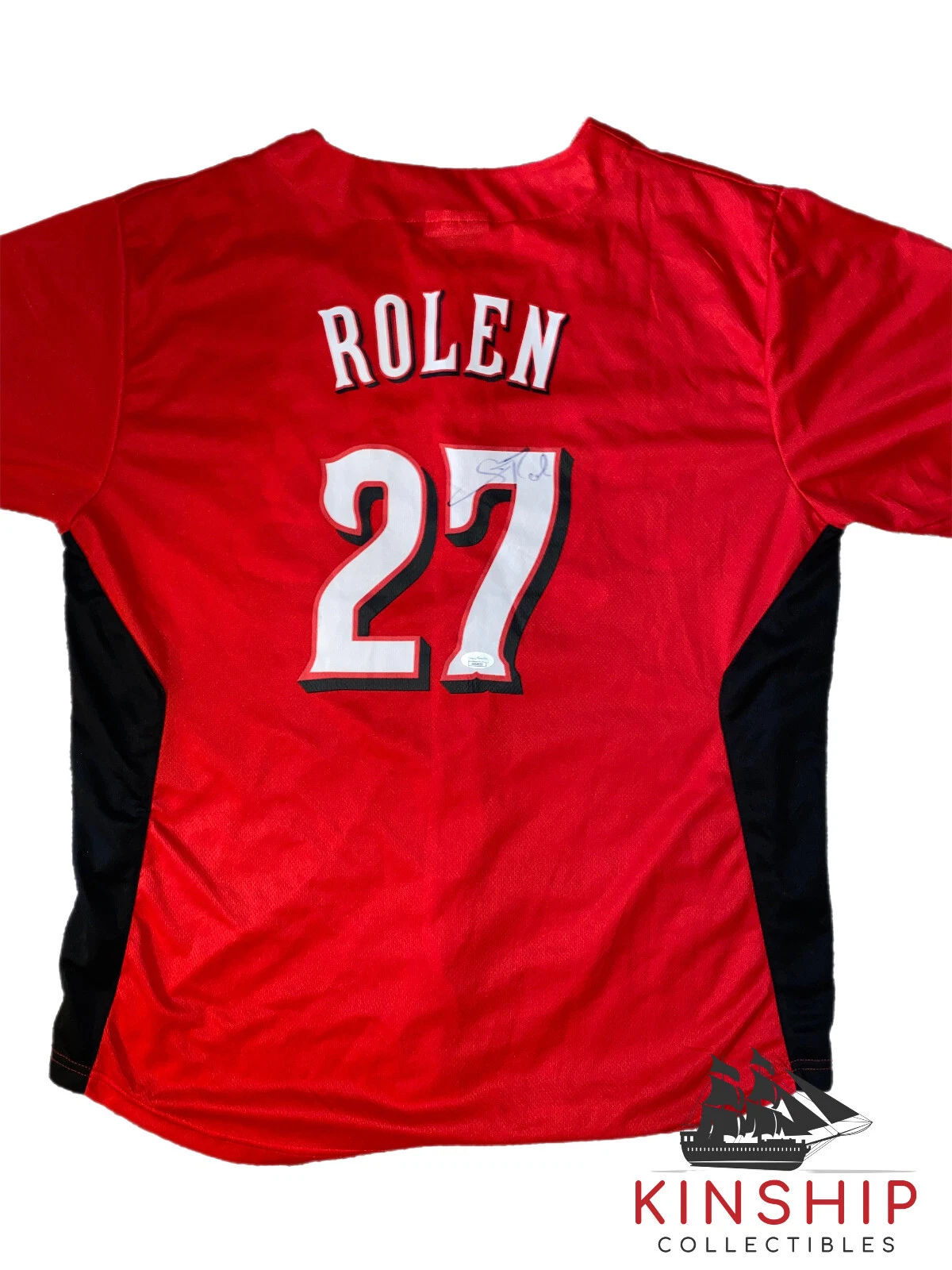 Scott Rolen signed Reds Jersey JSA COA Cardinals HOF Auto Rare Phillies D21
