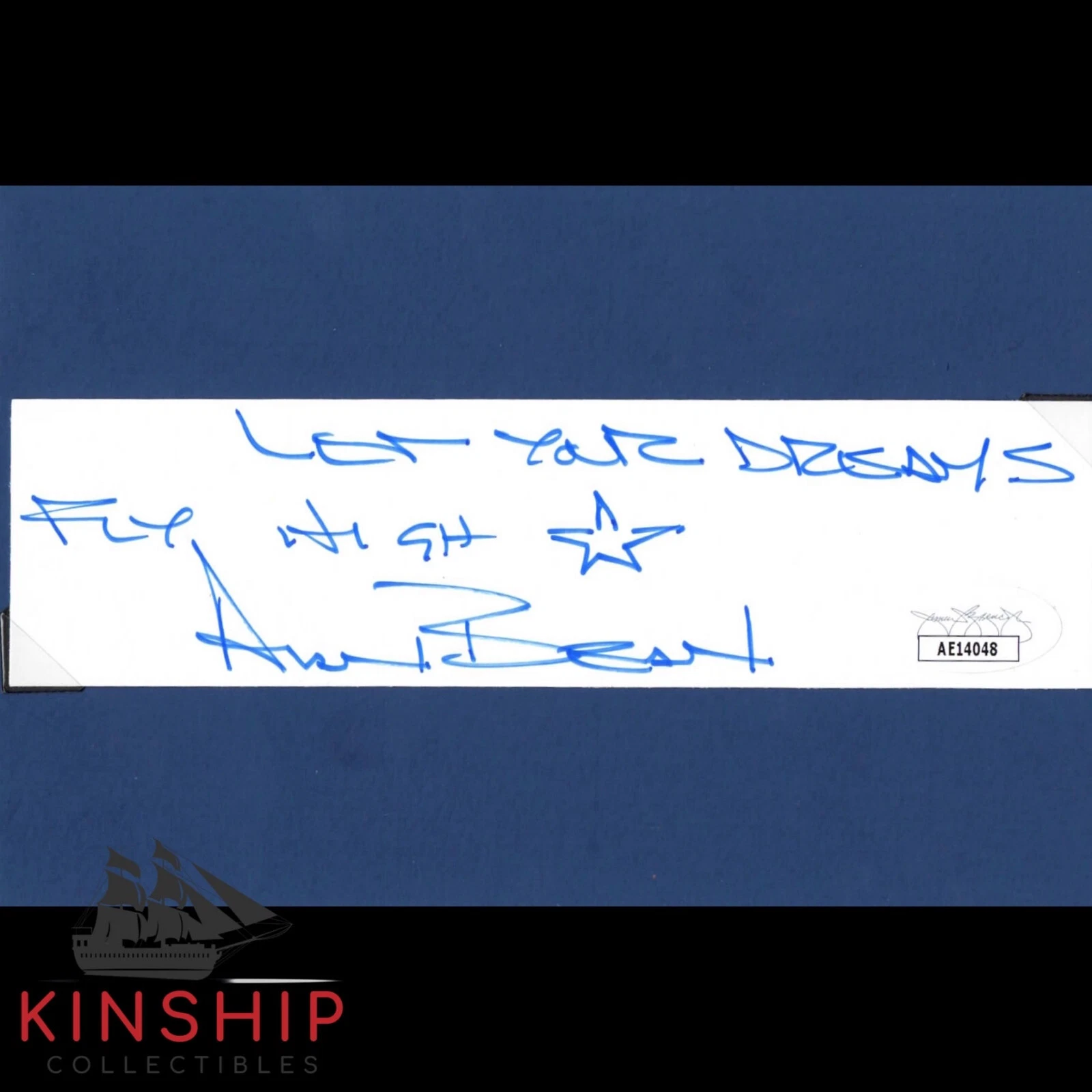 Alan Bean signed Cut JSA COA Inscribed Auto Moonwalker Bold Apollo 12 Z1018
