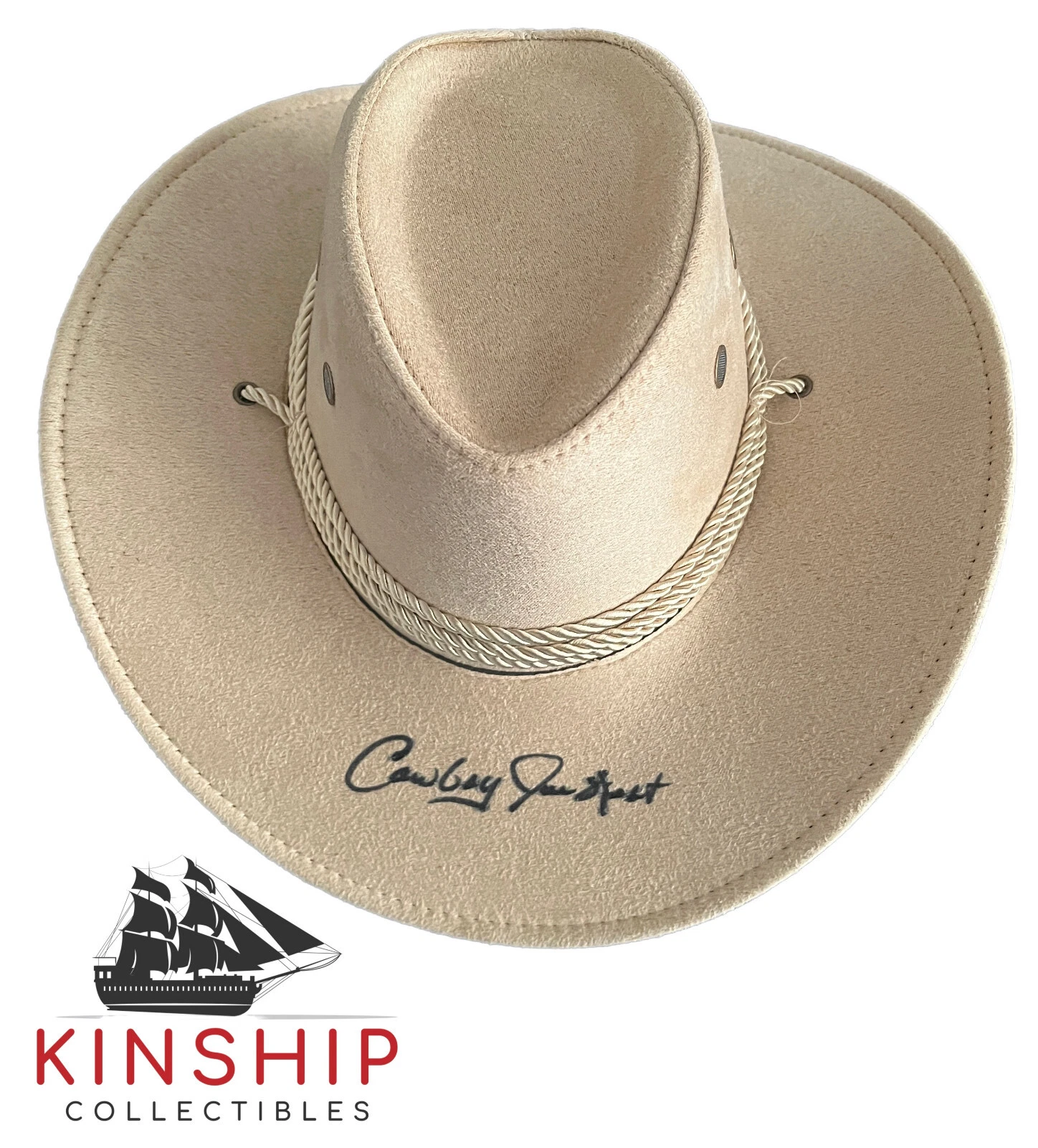 Umpire Joe West signed Cowboy Hat JSA COA Inscribed HOF Auto Rare ZQTY
