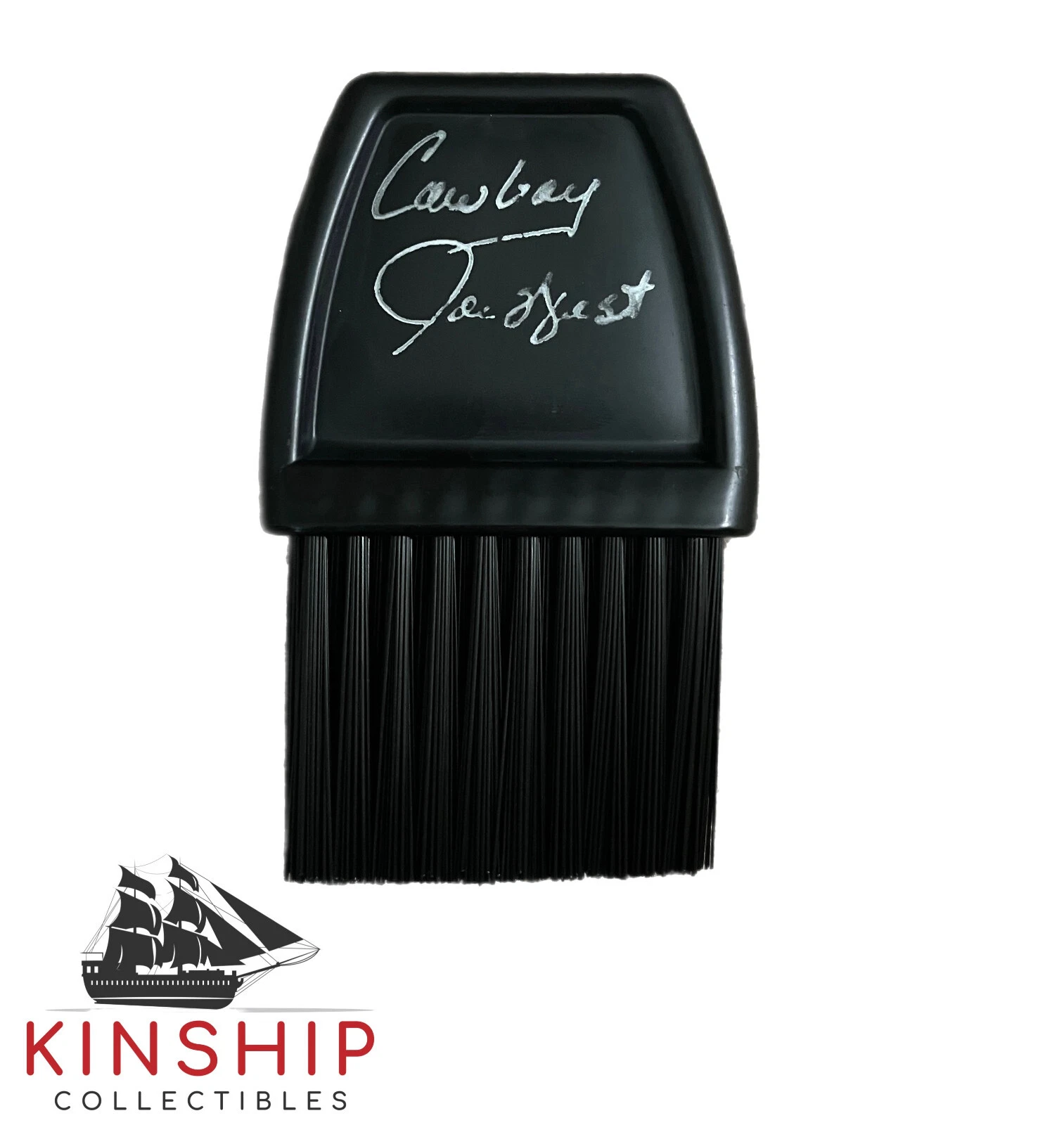 Joe West signed Umpire Brush JSA COA Rare Auto Inscribed Cowboy HOF ZQTY
