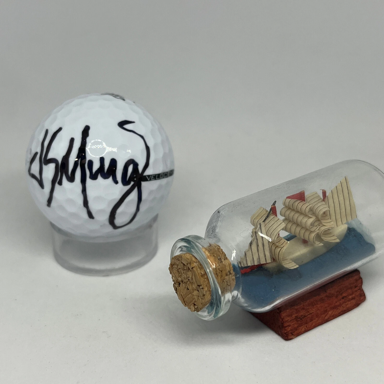 Sebastian Munoz signed Masters Logo Golf Ball JSA COA Presidents Cup Auto A2574
