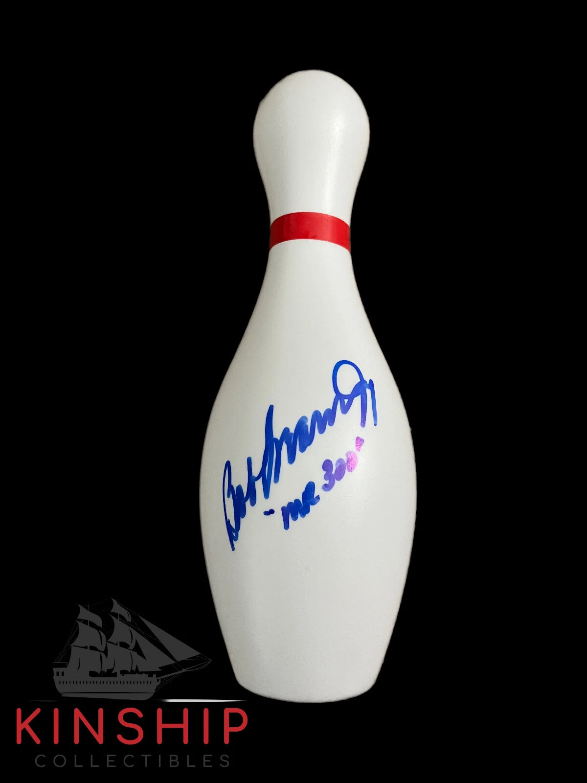 Bob Learn Jr signed Mini Toy Bowling Pin JSA COA PBA Legend ZQTY
