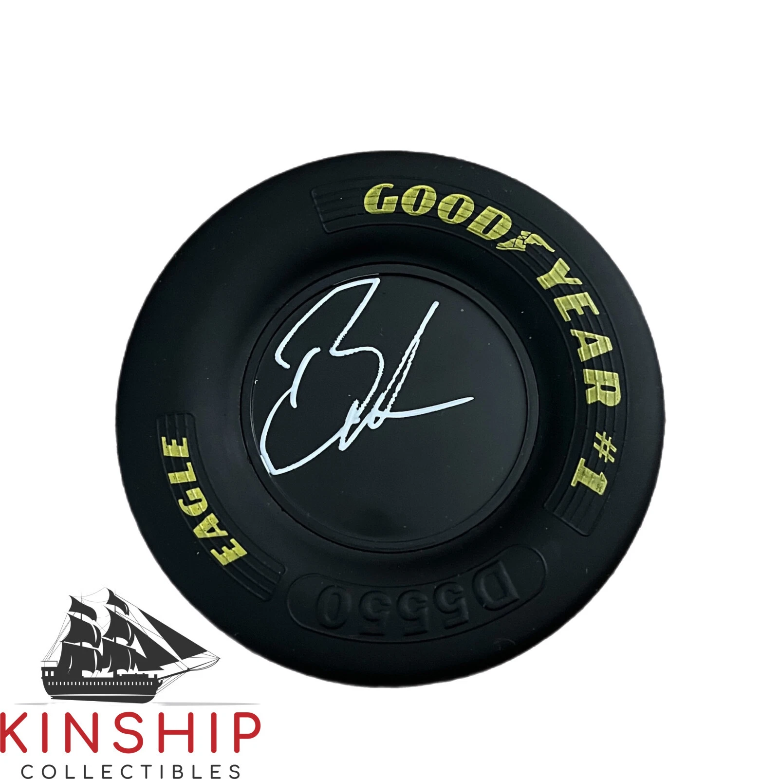 BUBBA WALLACE SIGNED GOODYEAR MINI TIRE JSA COA NASCAR AUTO RARE T1 COLLECTIBLE MEMORABILIA