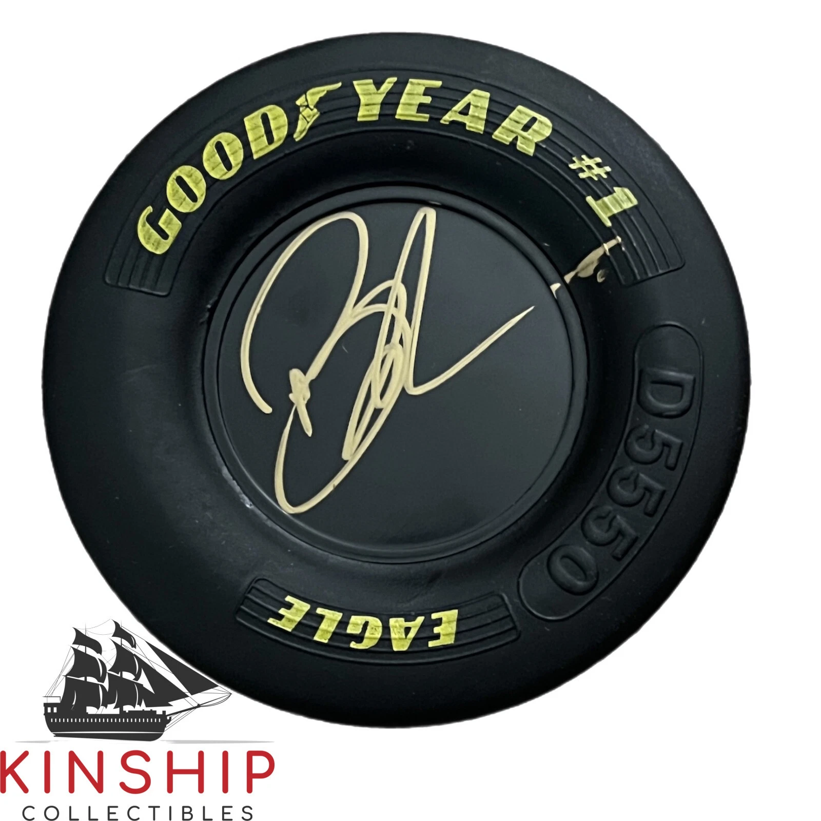 Bubba Wallace signed Goodyear Mini Tire JSA COA Nascar Auto Rare T5
